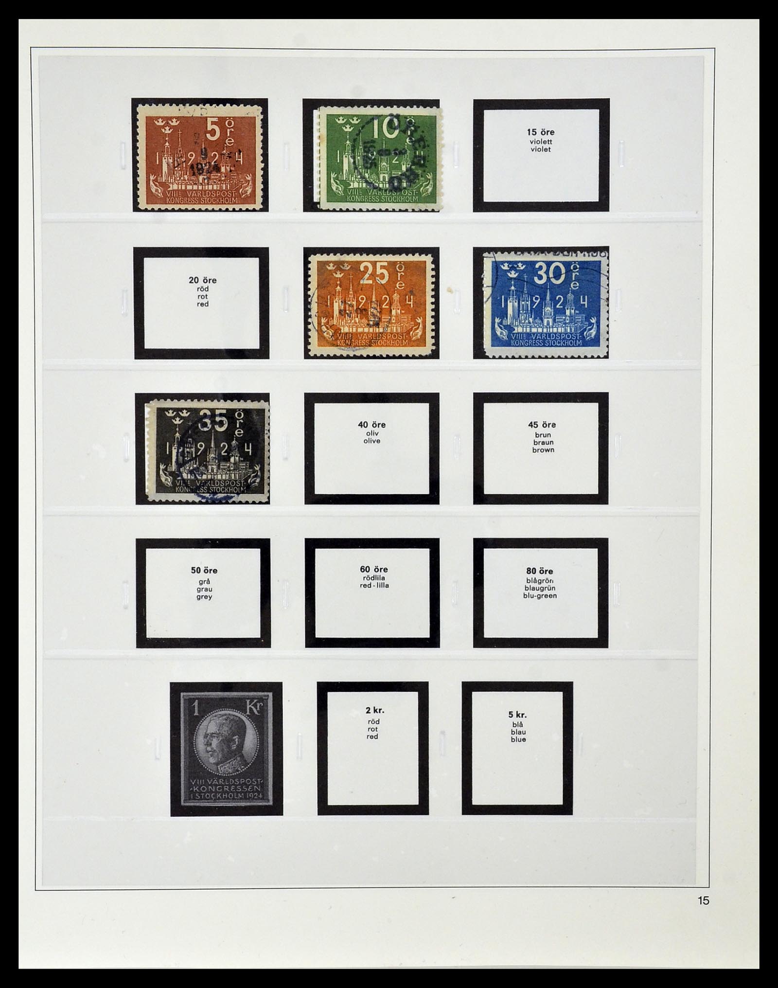34184 014 - Postzegelverzameling 34184 Zweden 1855-1968.