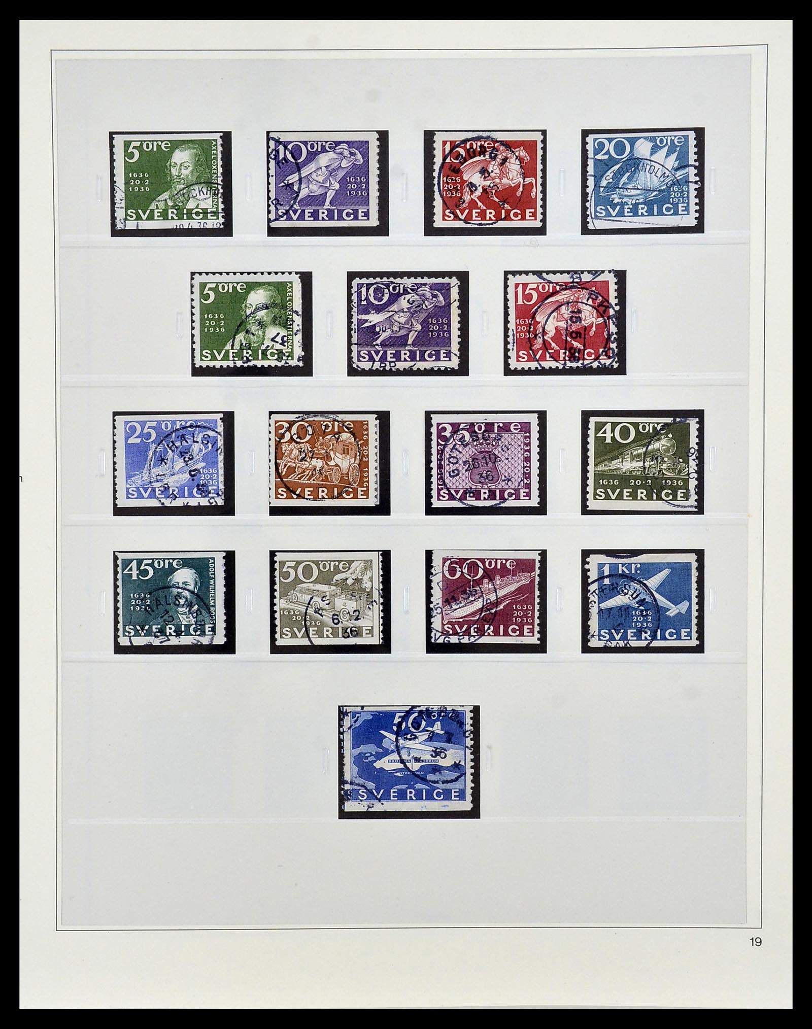 34184 018 - Postzegelverzameling 34184 Zweden 1855-1968.