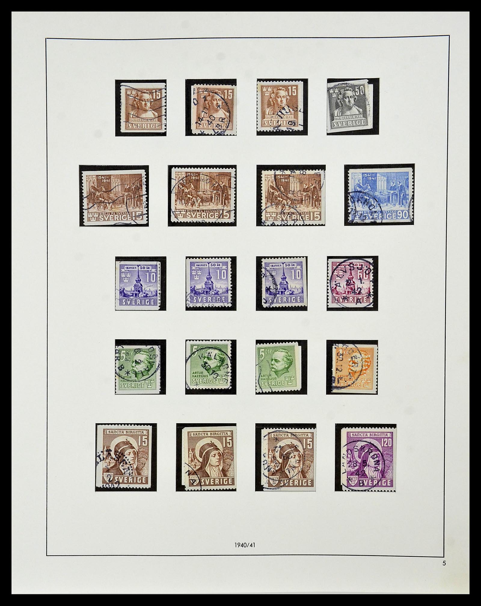 34184 023 - Postzegelverzameling 34184 Zweden 1855-1968.