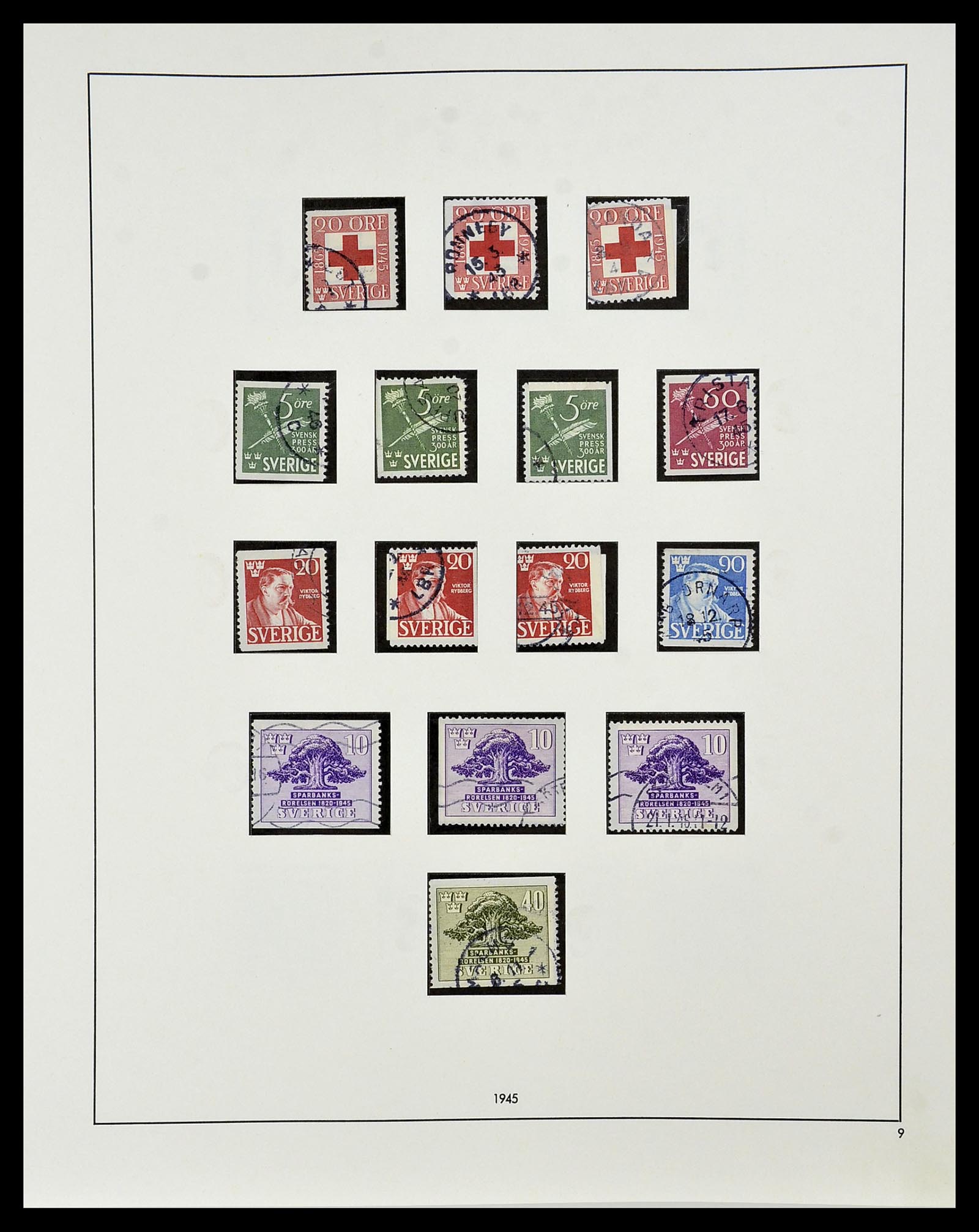 34184 027 - Postzegelverzameling 34184 Zweden 1855-1968.