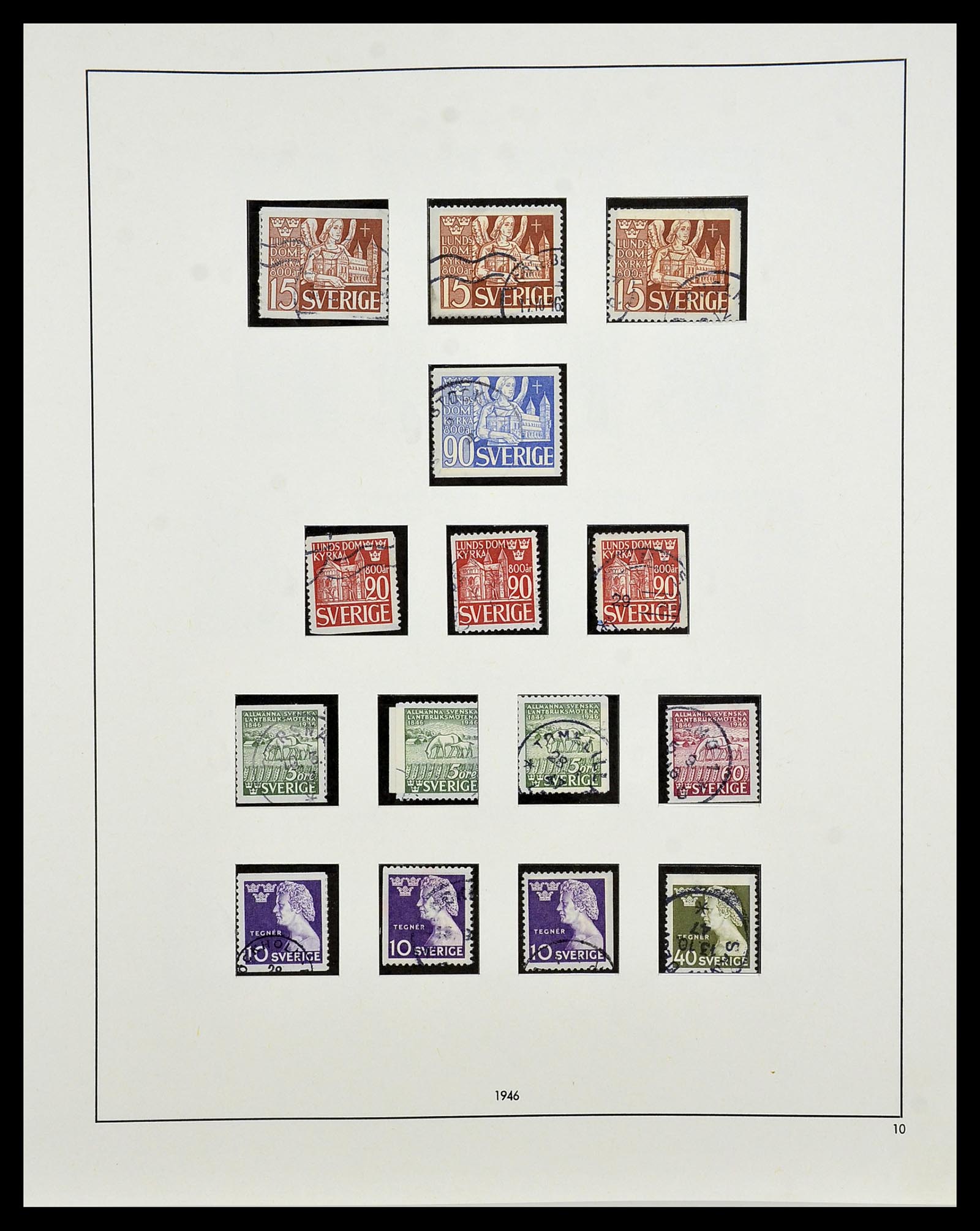 34184 028 - Postzegelverzameling 34184 Zweden 1855-1968.