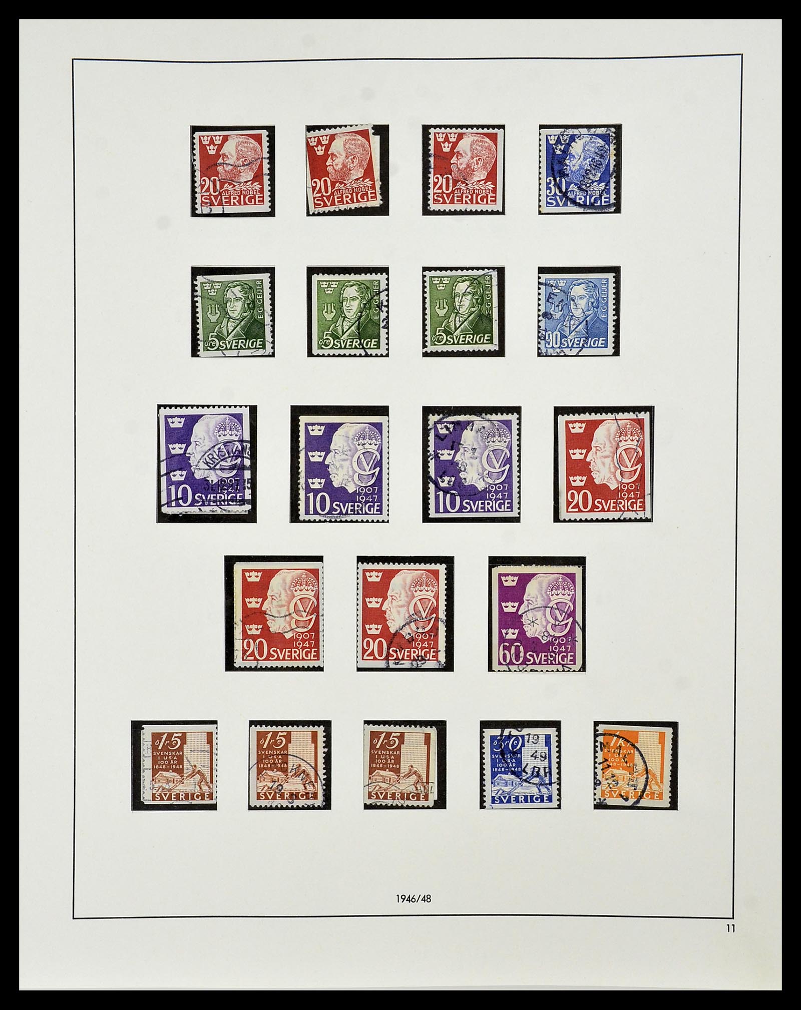 34184 029 - Postzegelverzameling 34184 Zweden 1855-1968.