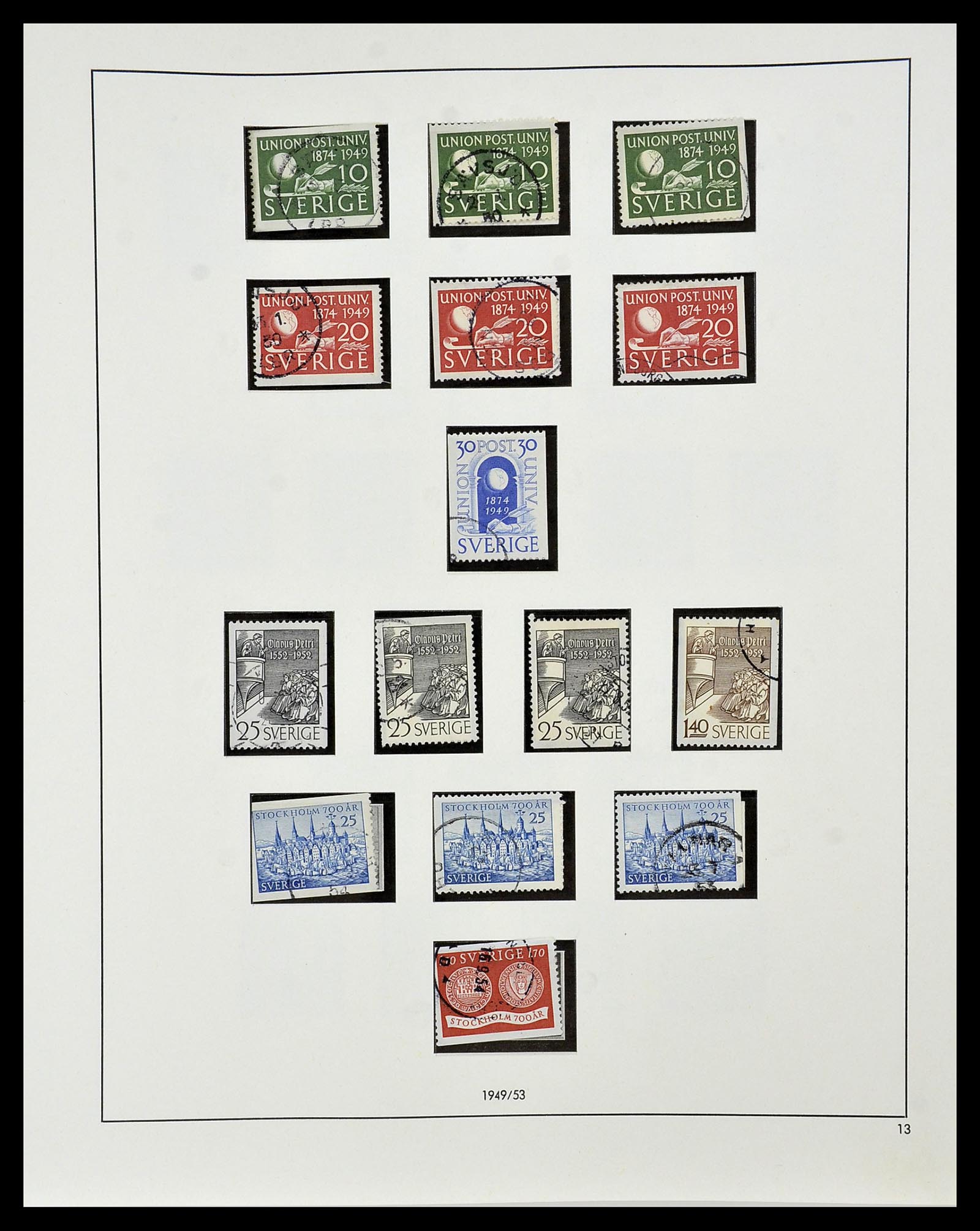 34184 031 - Postzegelverzameling 34184 Zweden 1855-1968.
