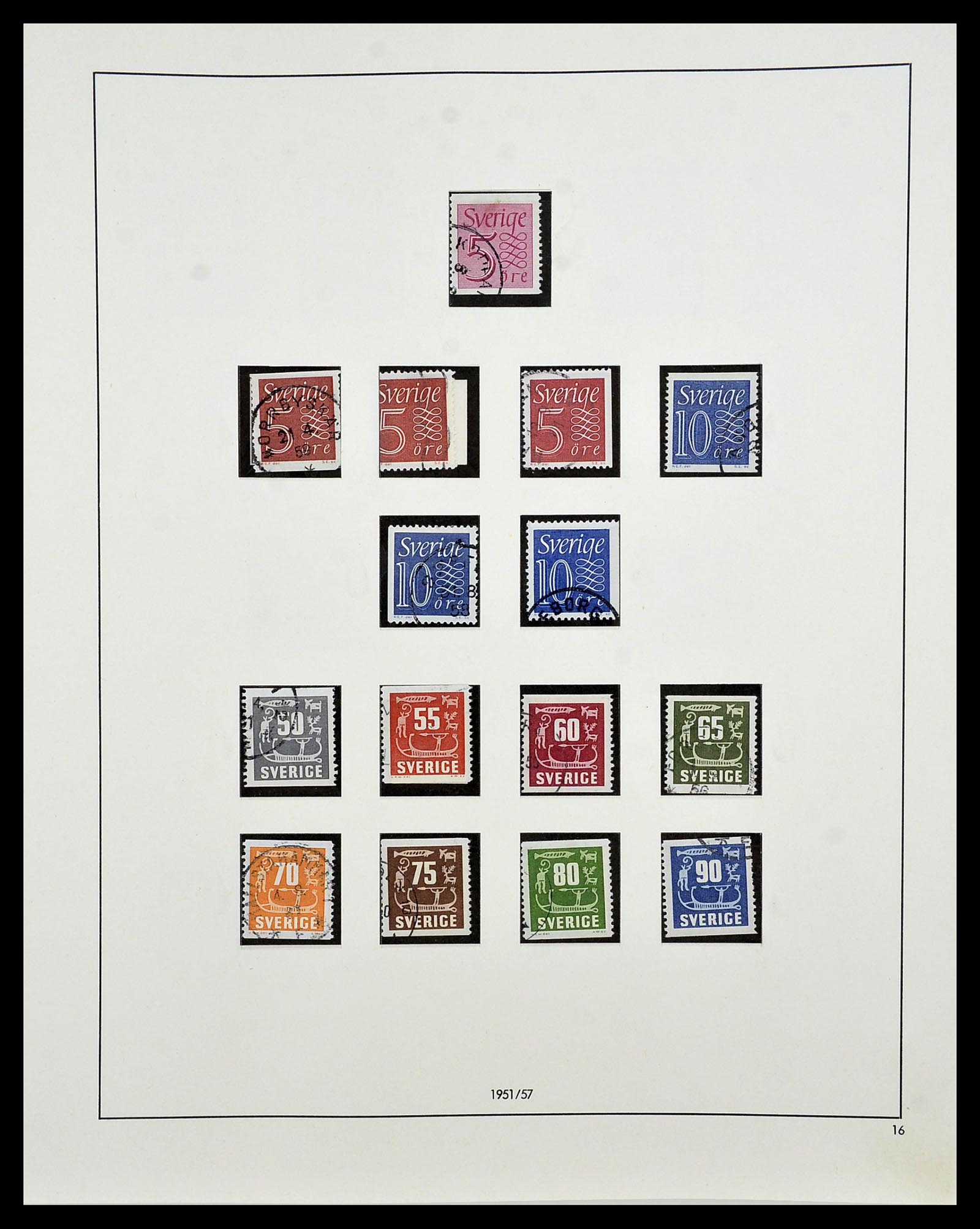34184 034 - Postzegelverzameling 34184 Zweden 1855-1968.