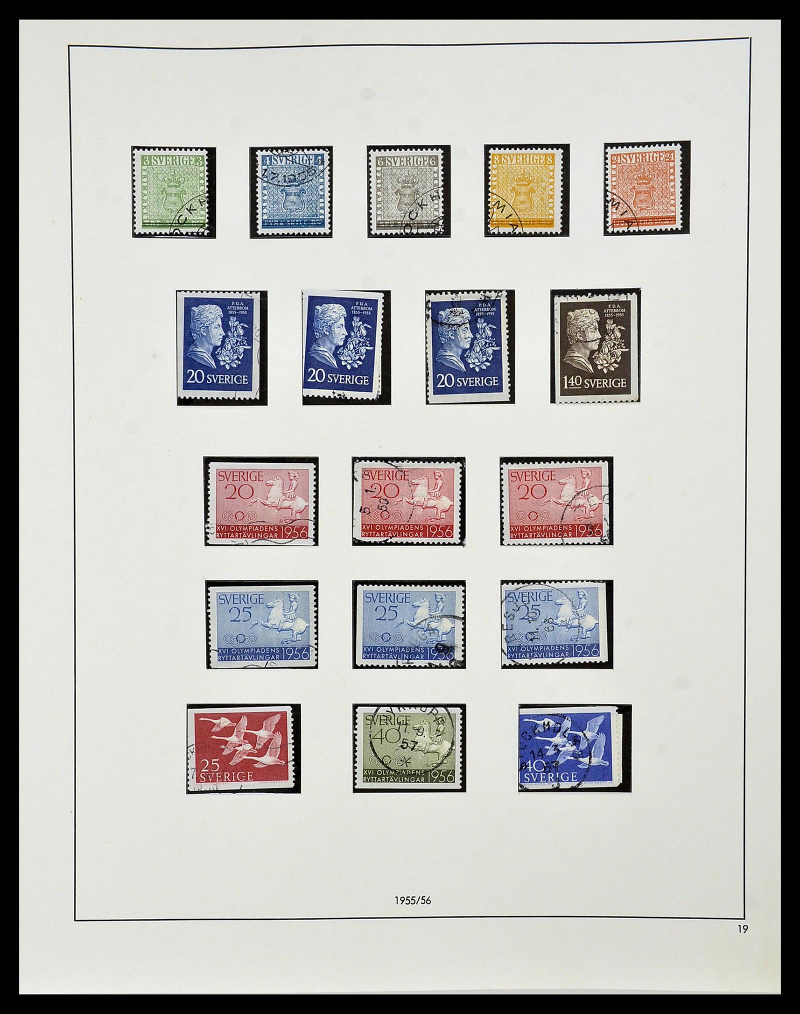 34184 037 - Postzegelverzameling 34184 Zweden 1855-1968.