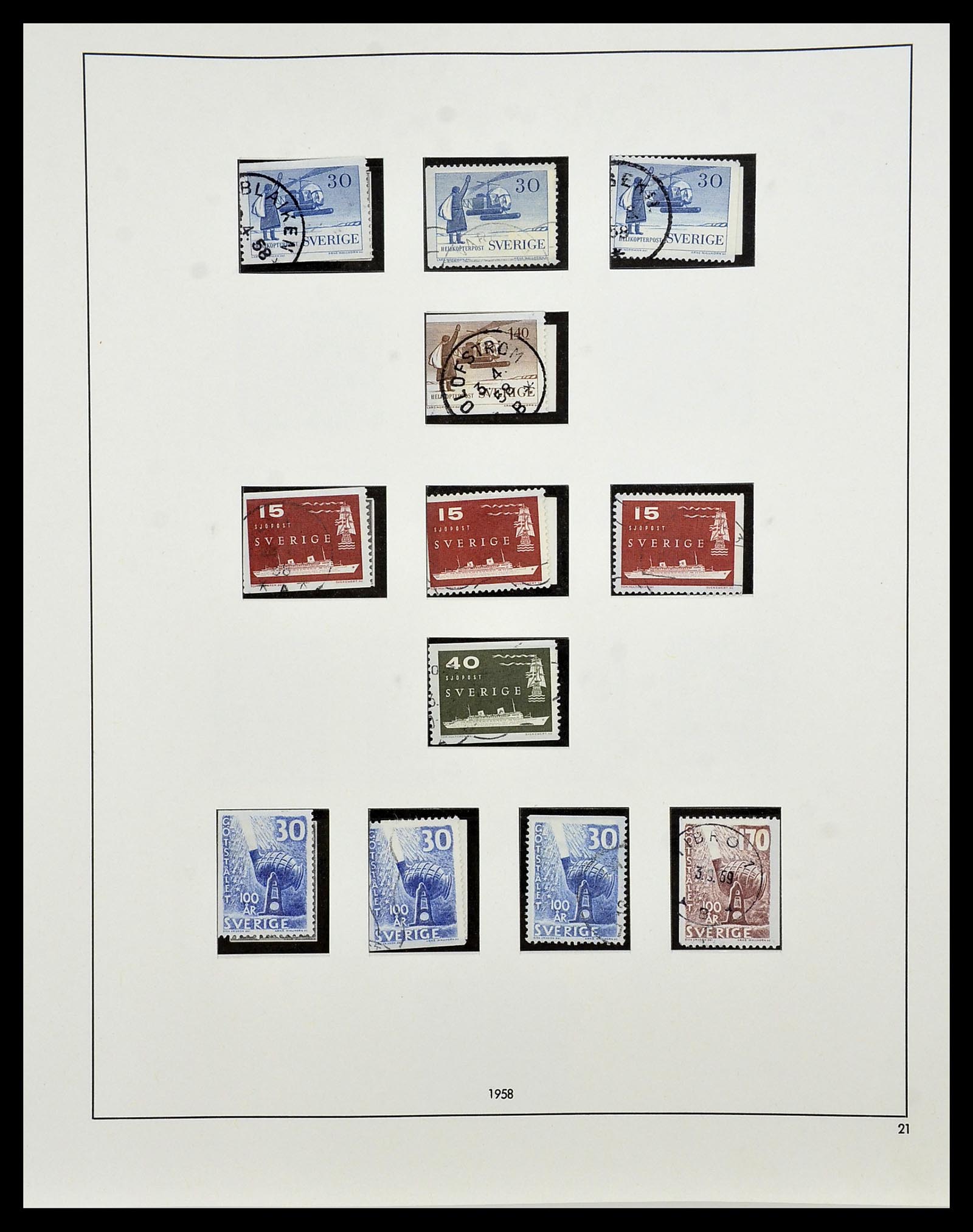 34184 039 - Postzegelverzameling 34184 Zweden 1855-1968.