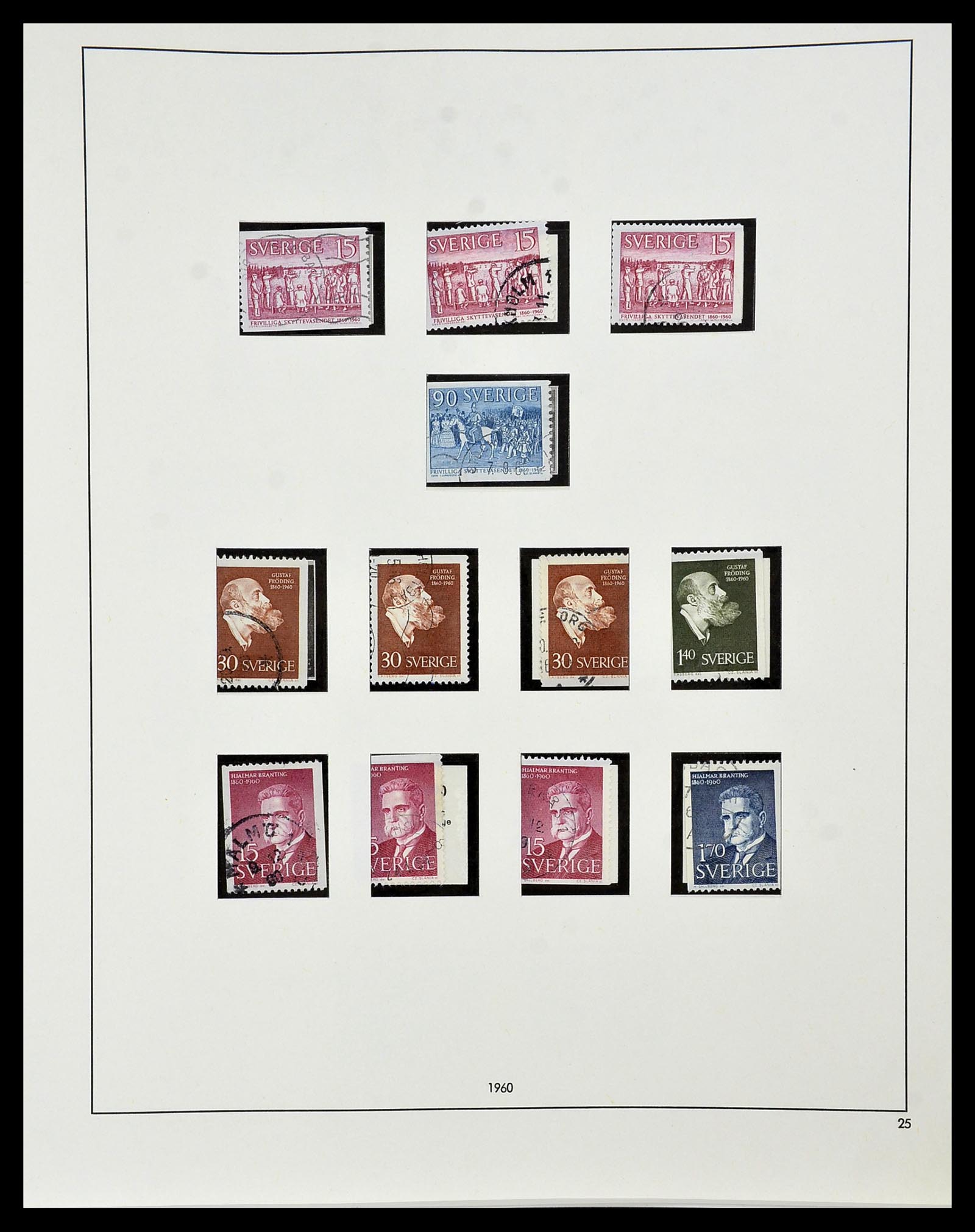 34184 043 - Postzegelverzameling 34184 Zweden 1855-1968.