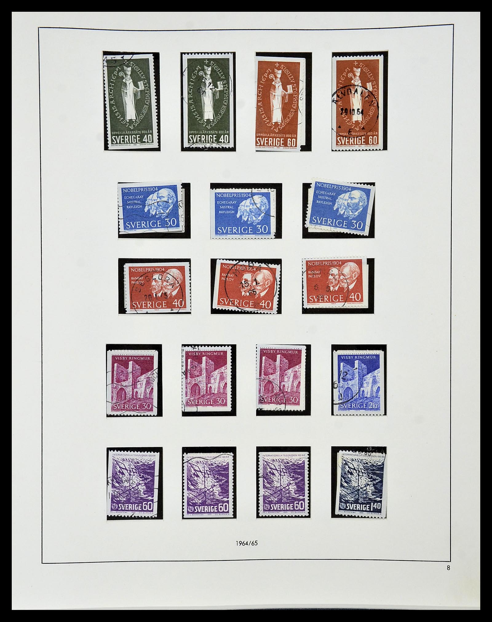 34184 051 - Postzegelverzameling 34184 Zweden 1855-1968.