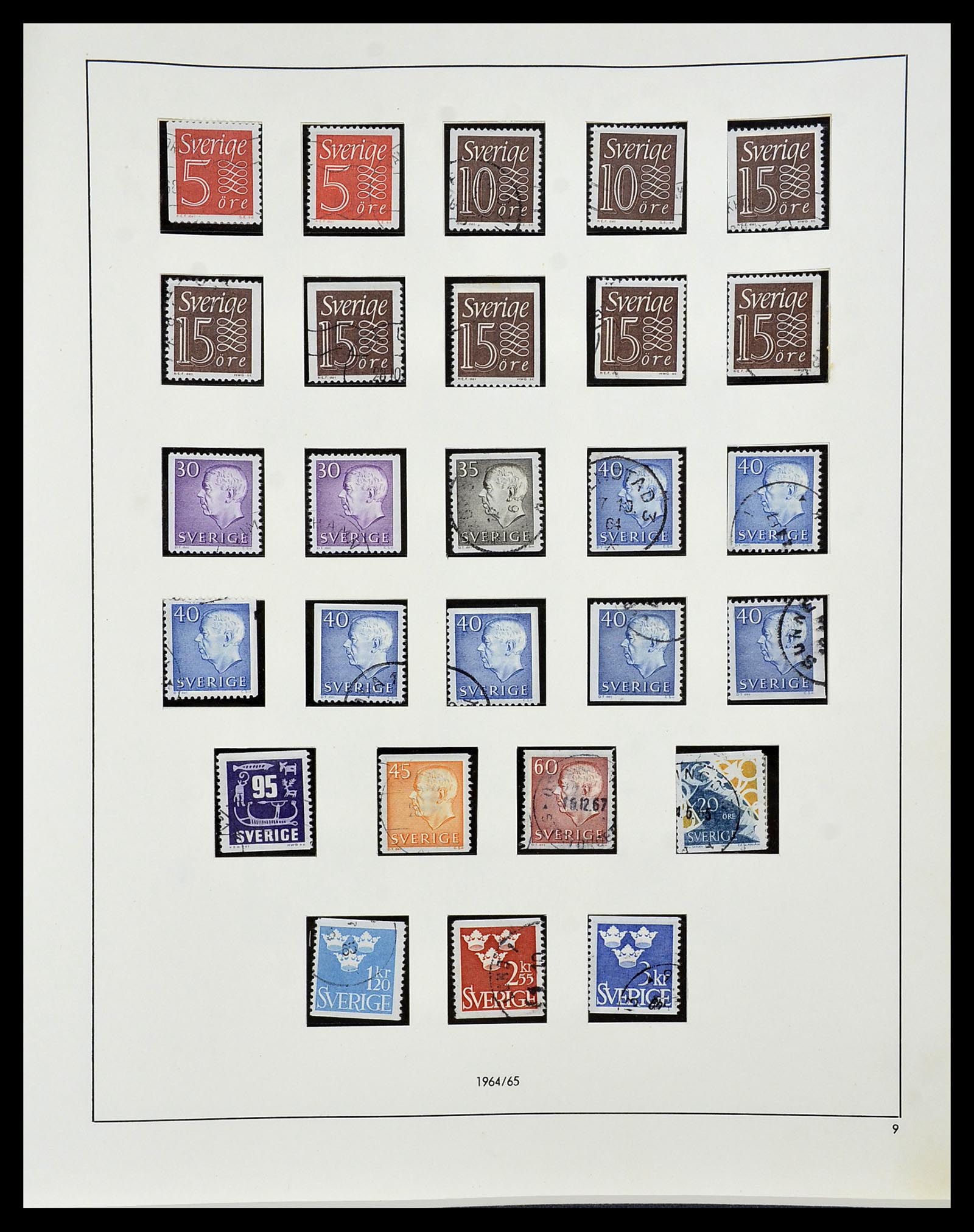 34184 052 - Postzegelverzameling 34184 Zweden 1855-1968.