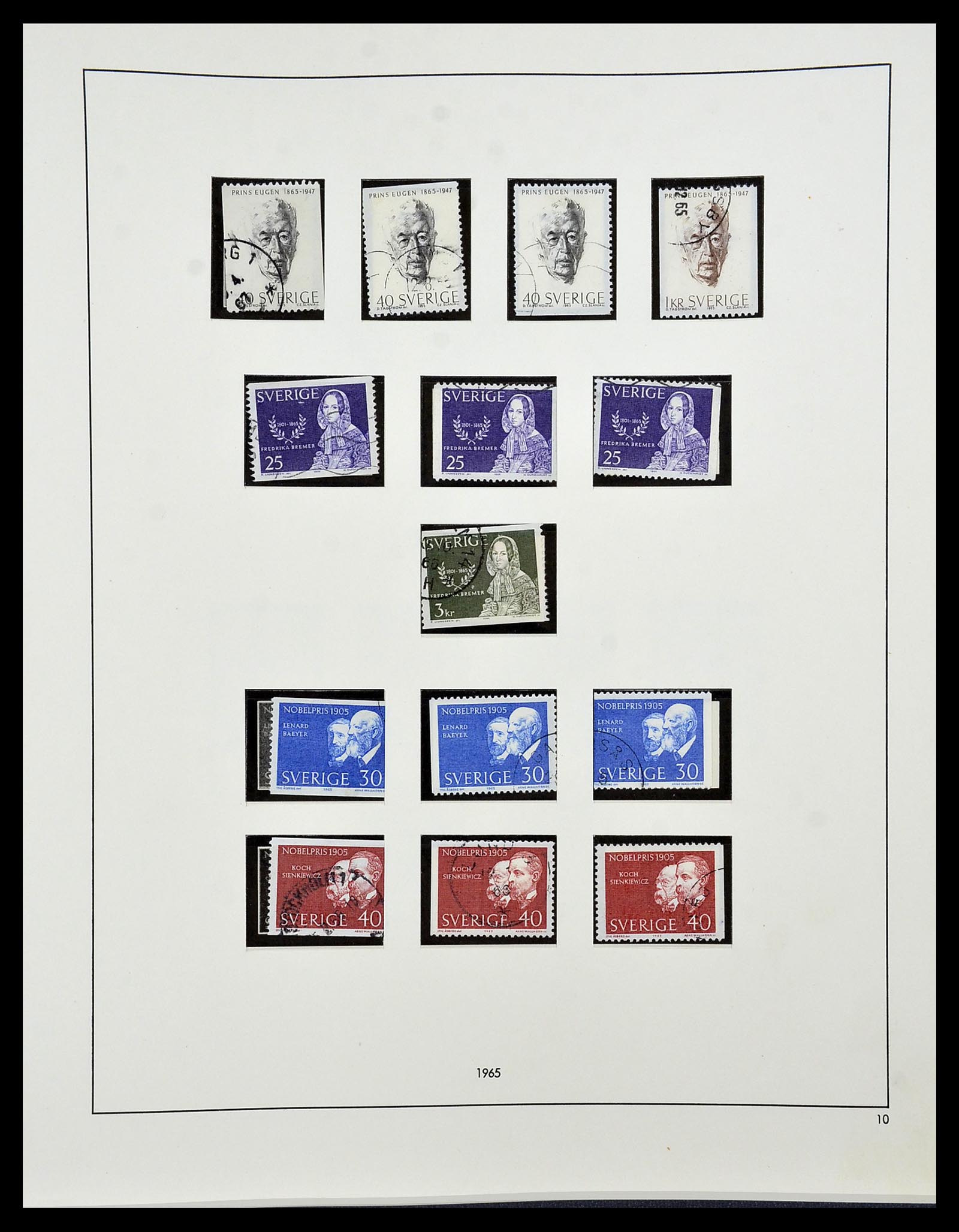 34184 053 - Postzegelverzameling 34184 Zweden 1855-1968.