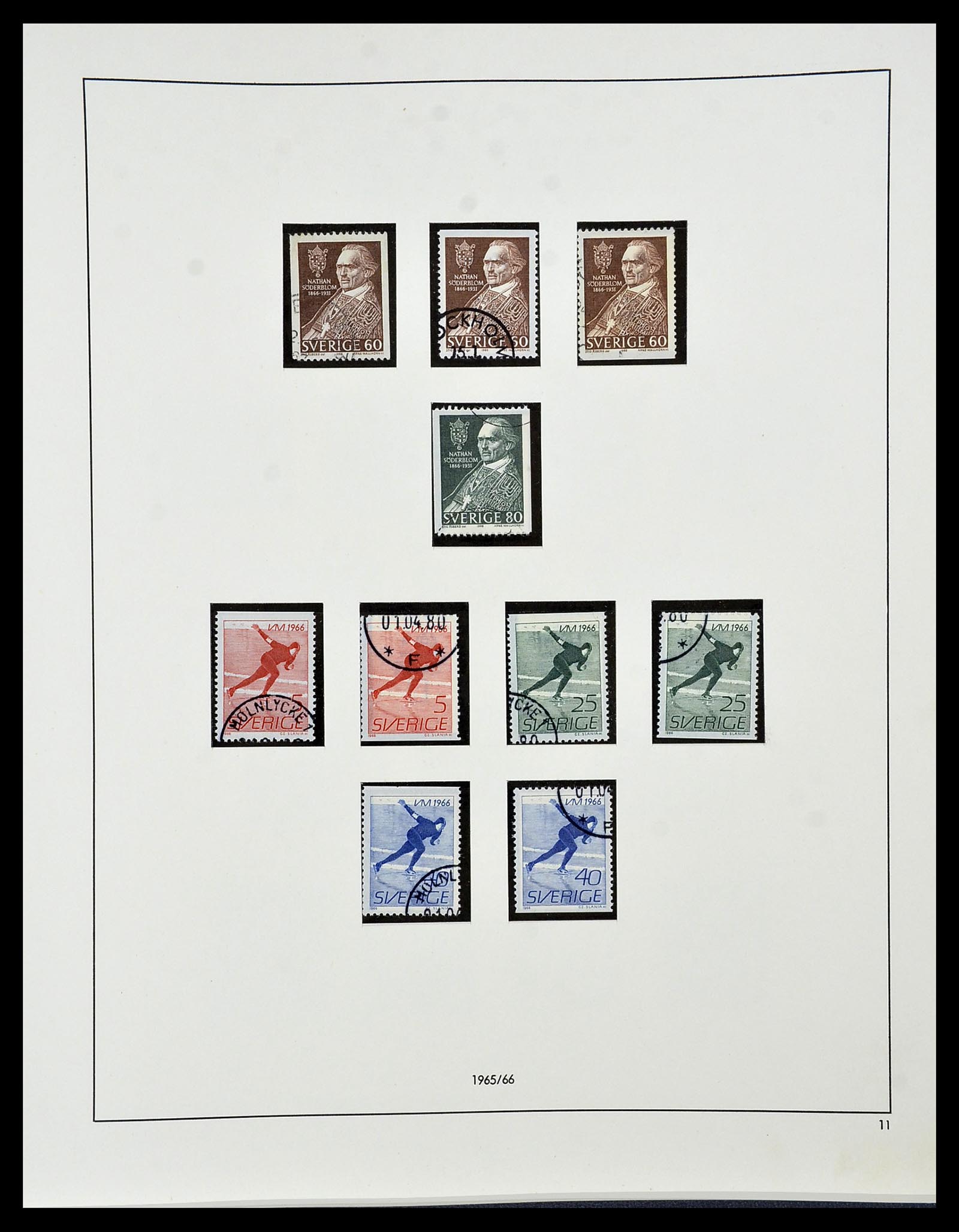 34184 054 - Postzegelverzameling 34184 Zweden 1855-1968.