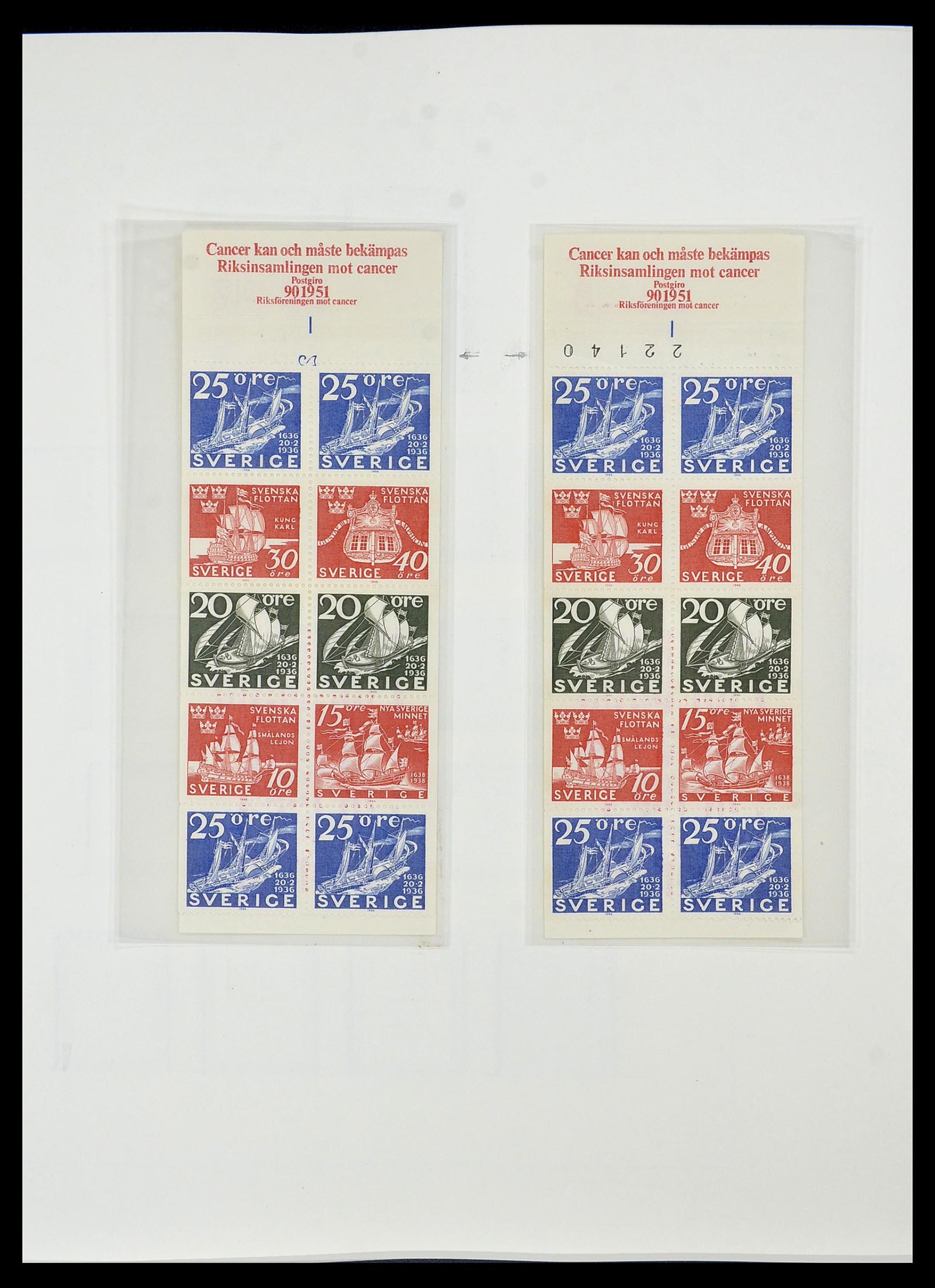 34184 057 - Postzegelverzameling 34184 Zweden 1855-1968.
