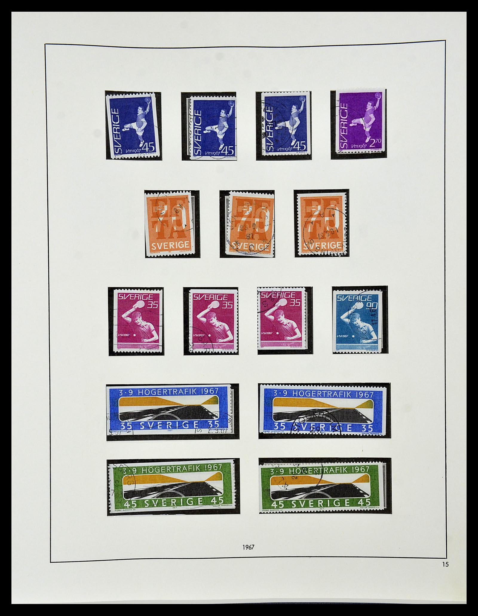 34184 060 - Postzegelverzameling 34184 Zweden 1855-1968.