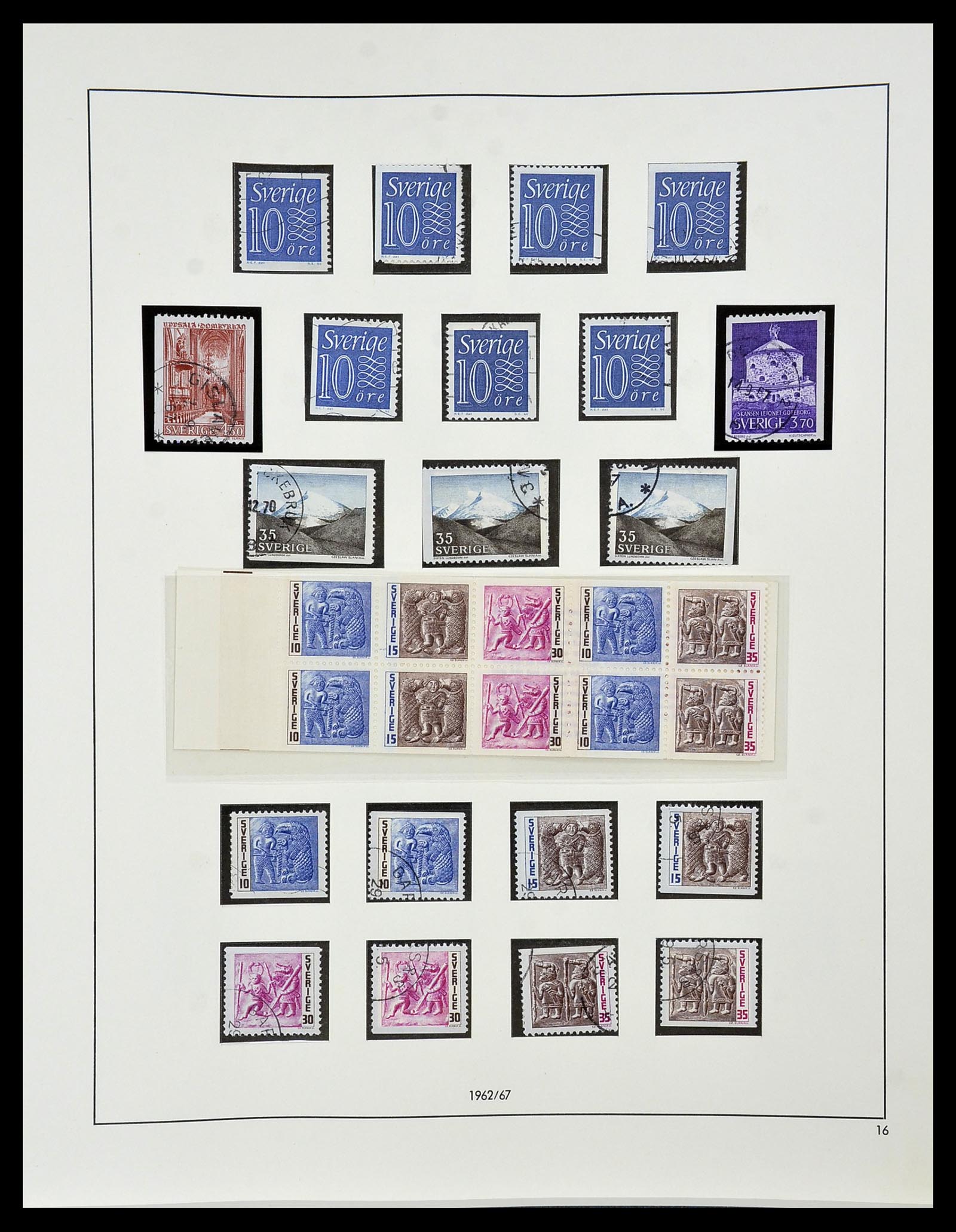 34184 061 - Postzegelverzameling 34184 Zweden 1855-1968.