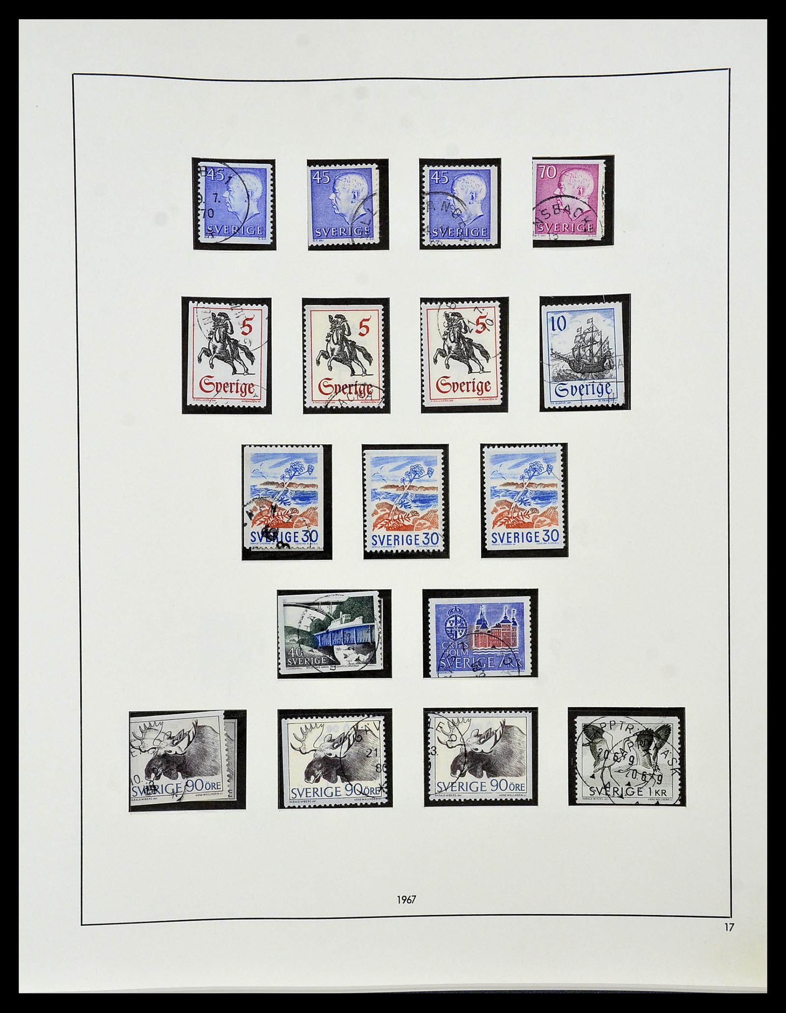 34184 062 - Postzegelverzameling 34184 Zweden 1855-1968.