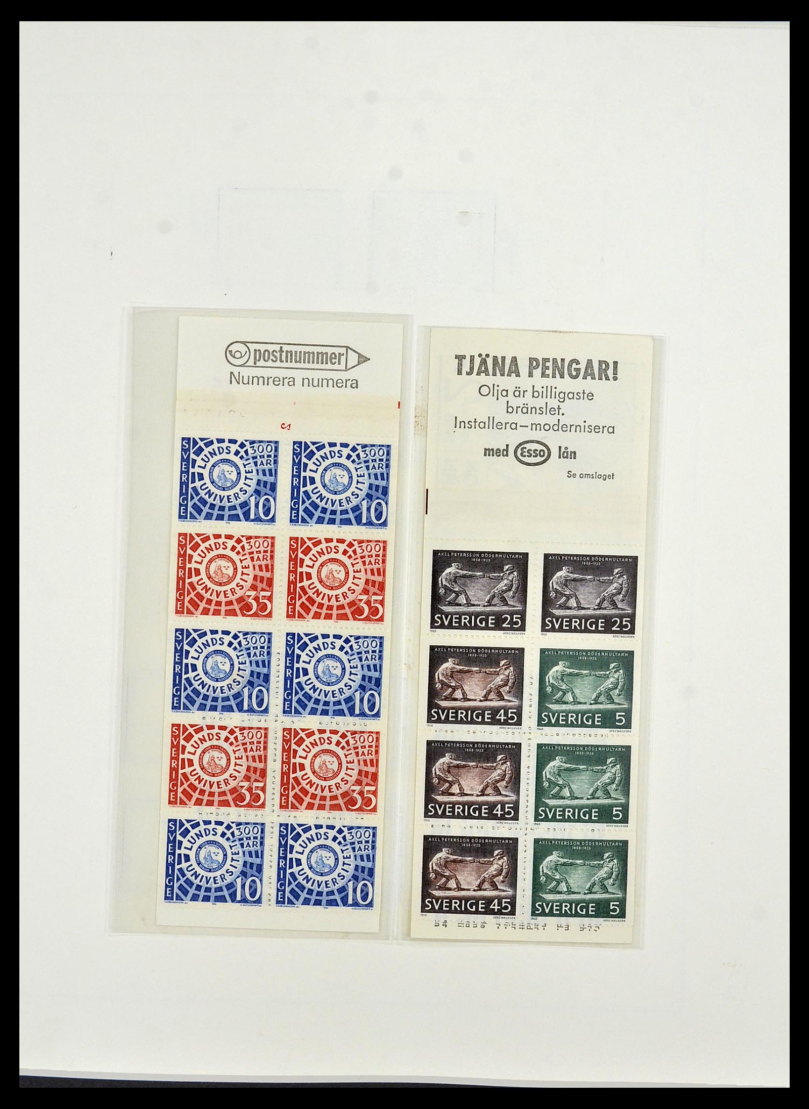 34184 065 - Postzegelverzameling 34184 Zweden 1855-1968.