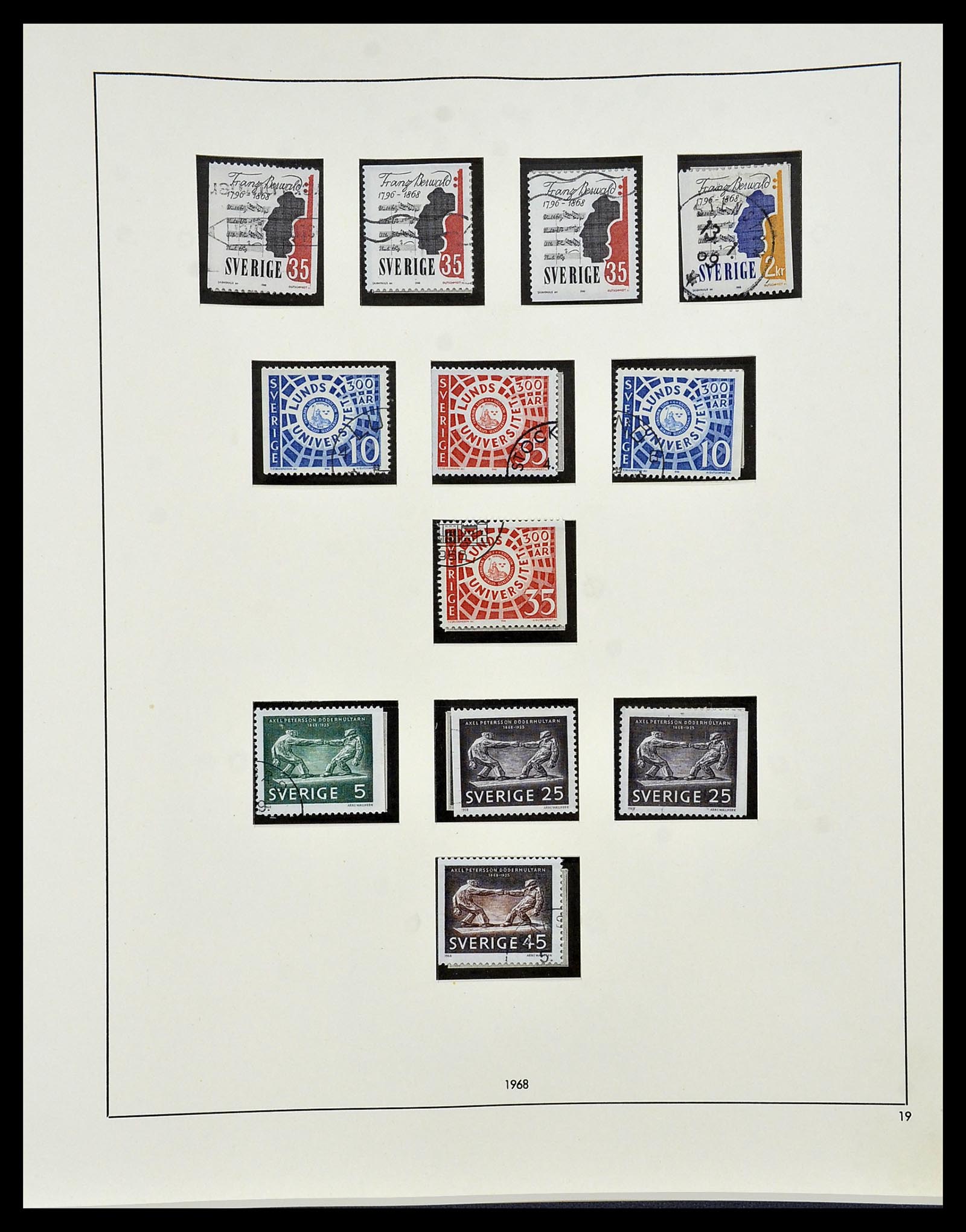 34184 066 - Postzegelverzameling 34184 Zweden 1855-1968.