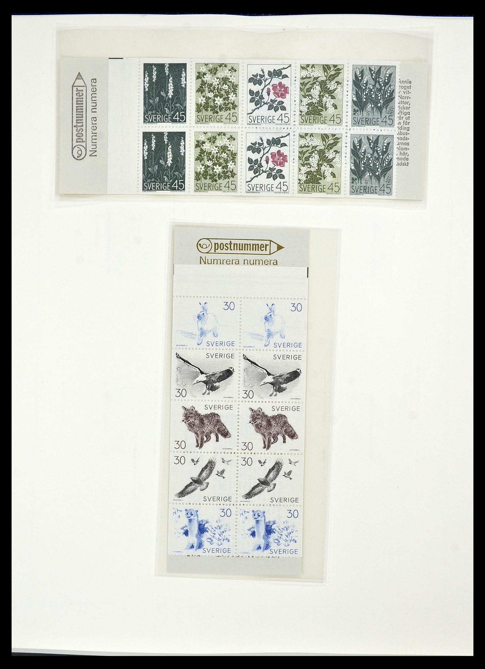 34184 068 - Postzegelverzameling 34184 Zweden 1855-1968.