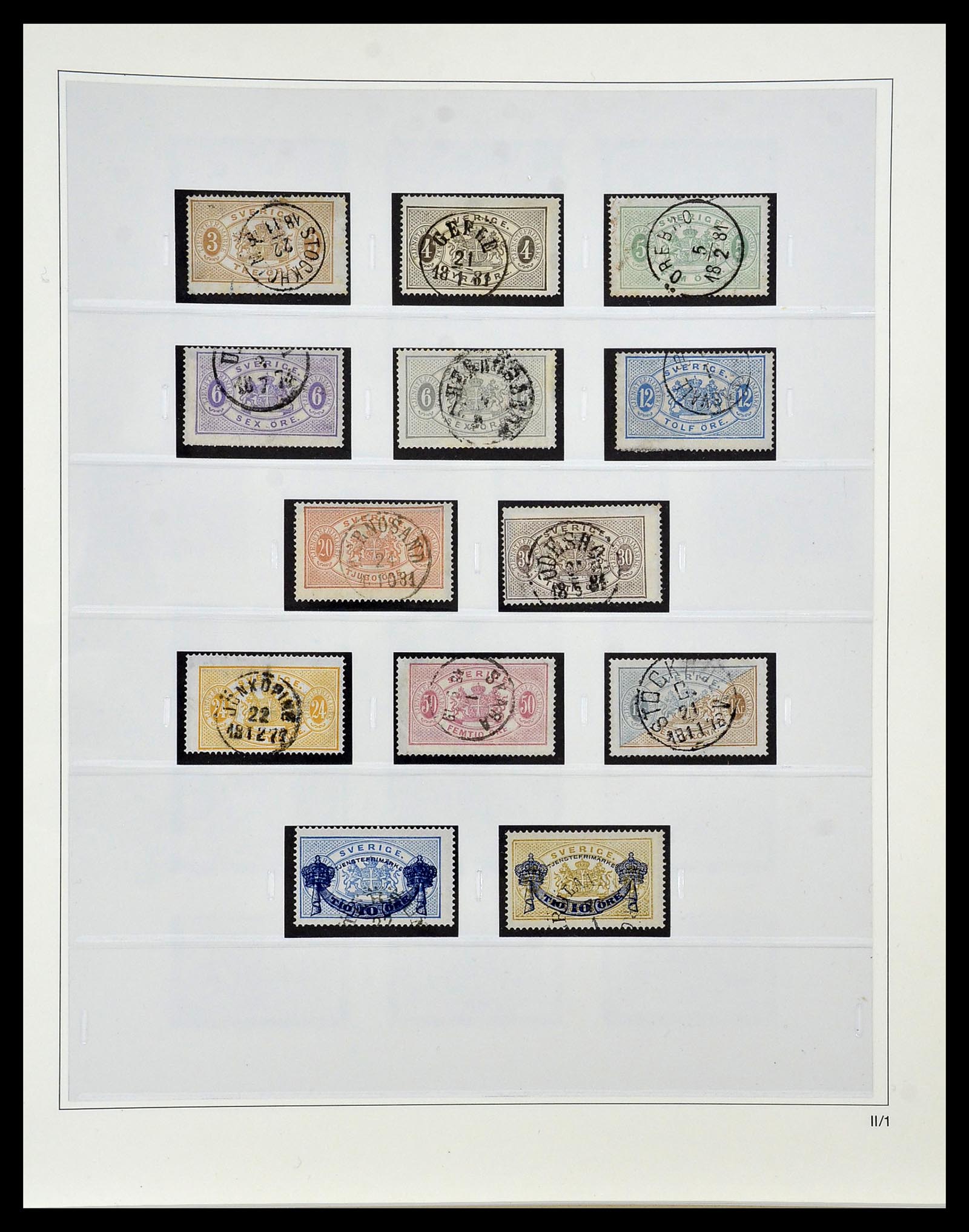 34184 071 - Postzegelverzameling 34184 Zweden 1855-1968.