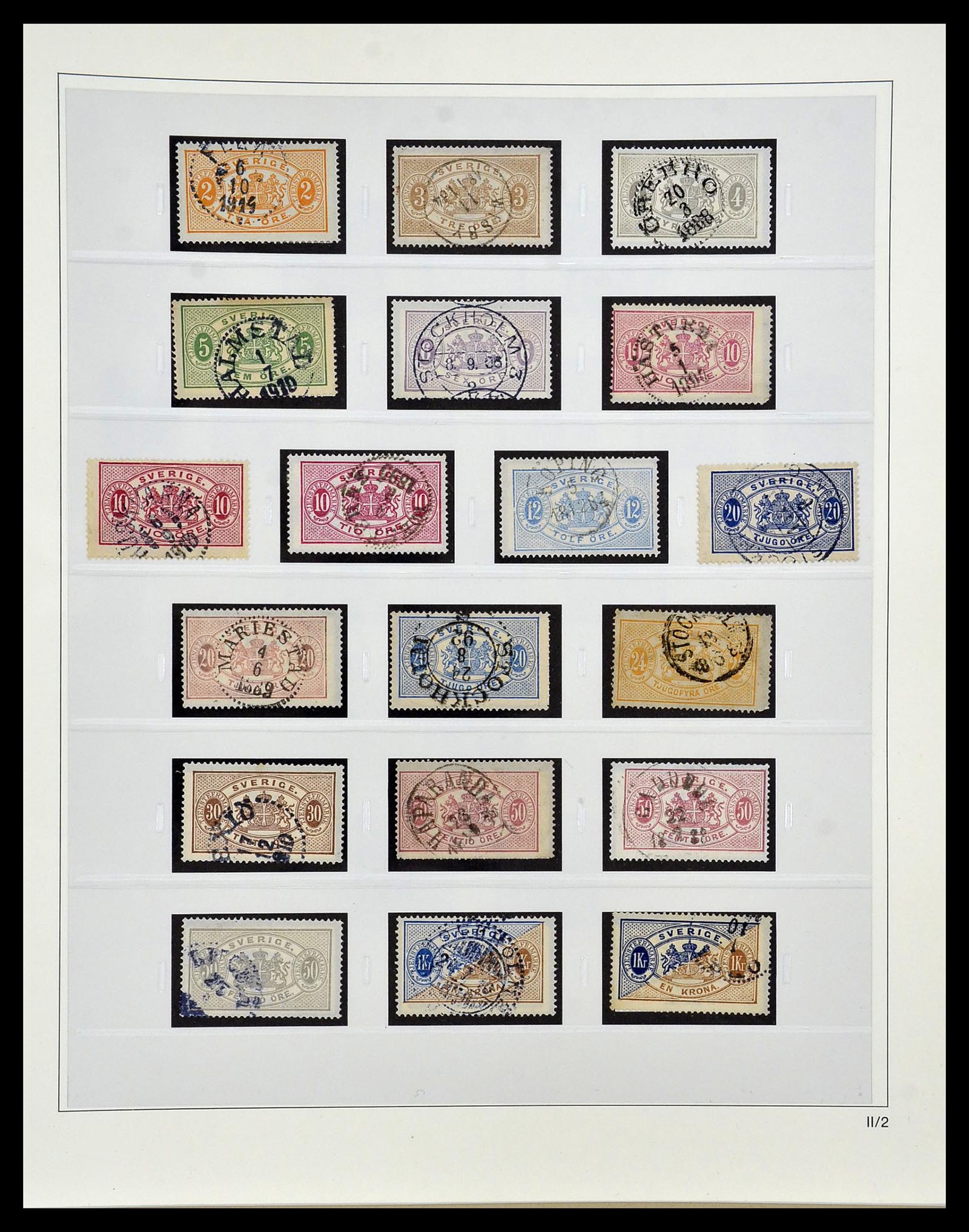 34184 072 - Postzegelverzameling 34184 Zweden 1855-1968.