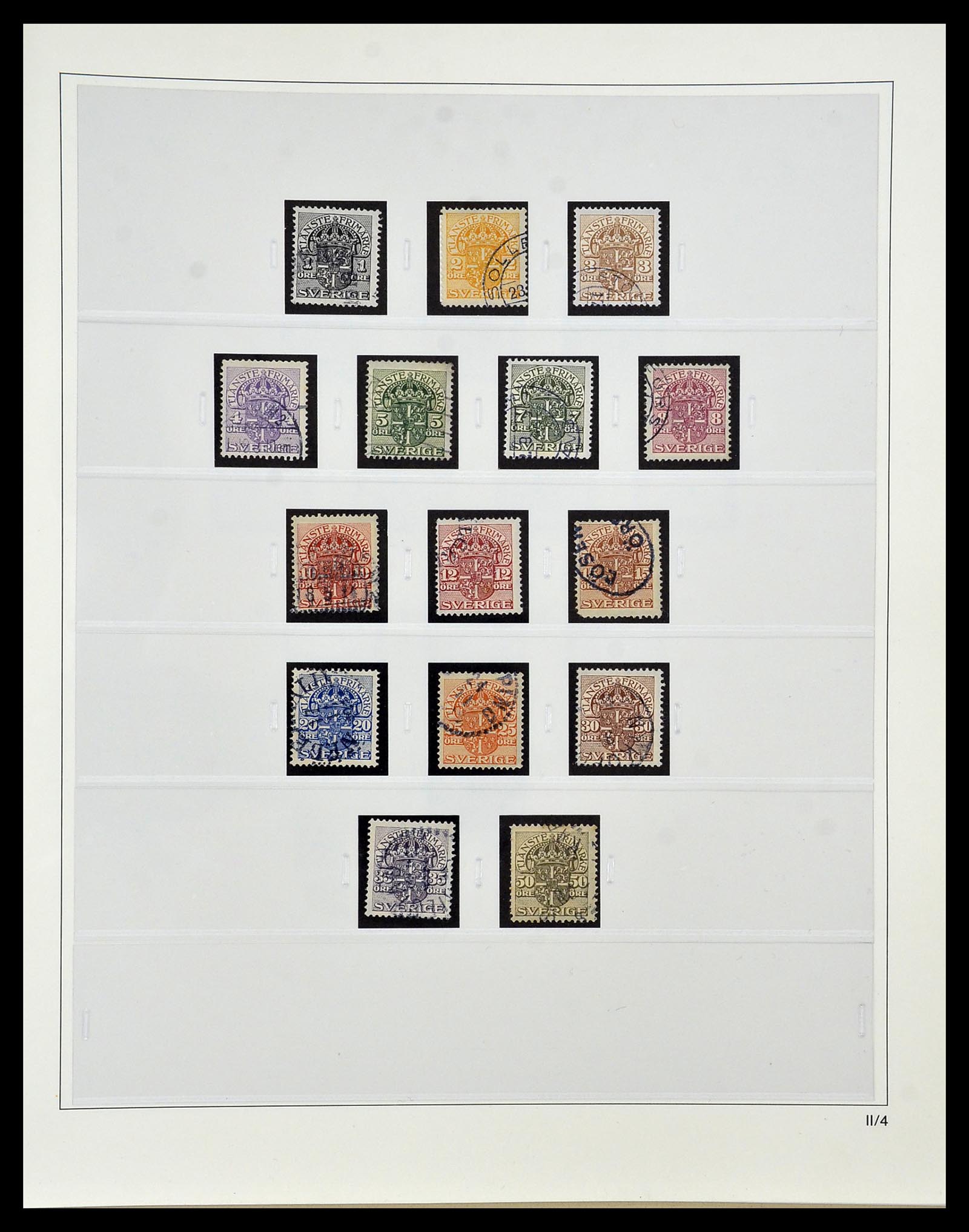 34184 074 - Postzegelverzameling 34184 Zweden 1855-1968.
