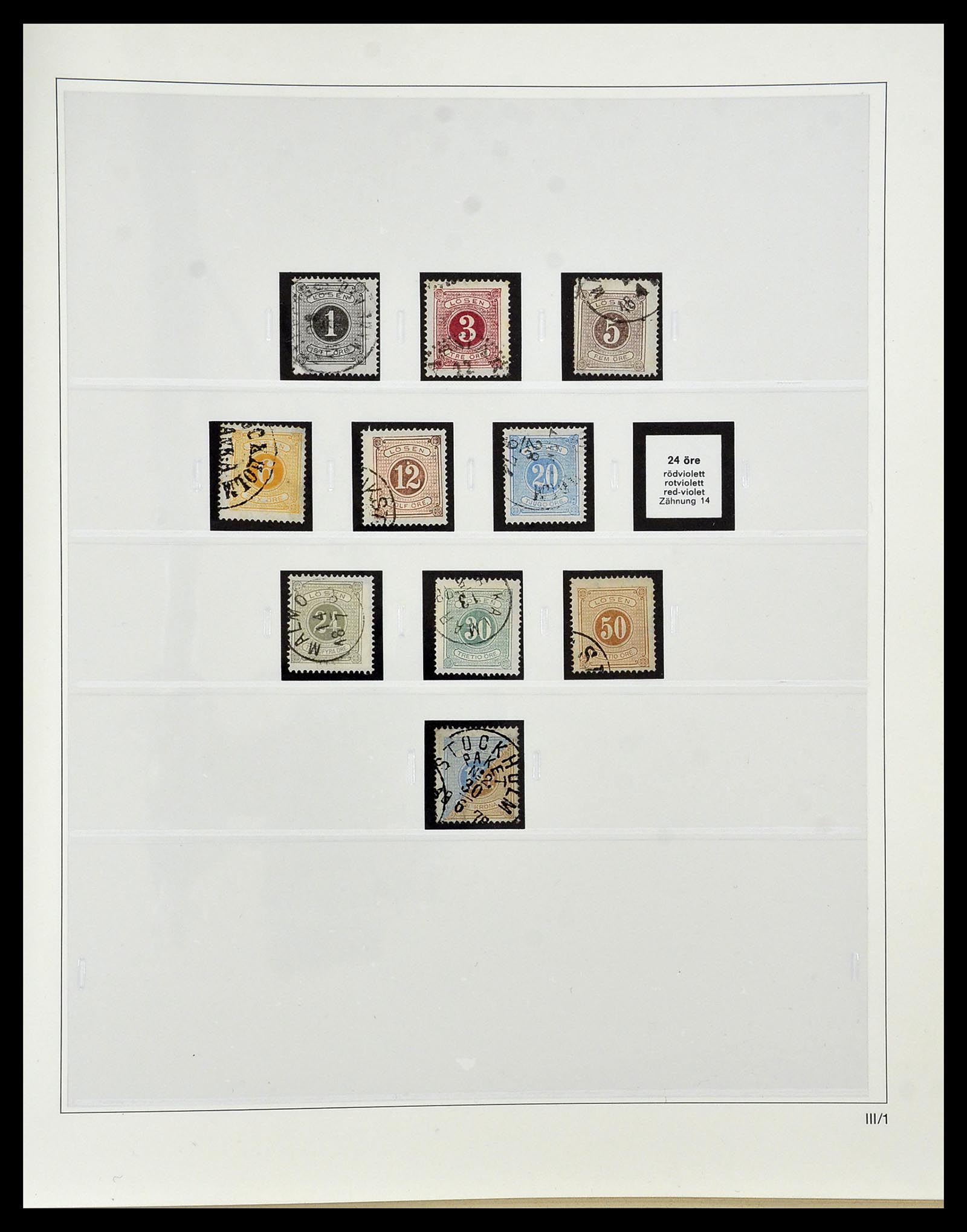 34184 075 - Postzegelverzameling 34184 Zweden 1855-1968.