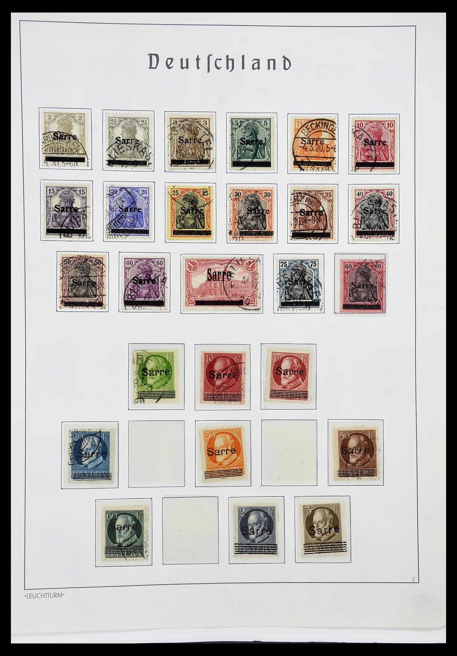 34185 001 - Postzegelverzameling 34185 Duitse gebieden, zones, bezettingen 1920-1