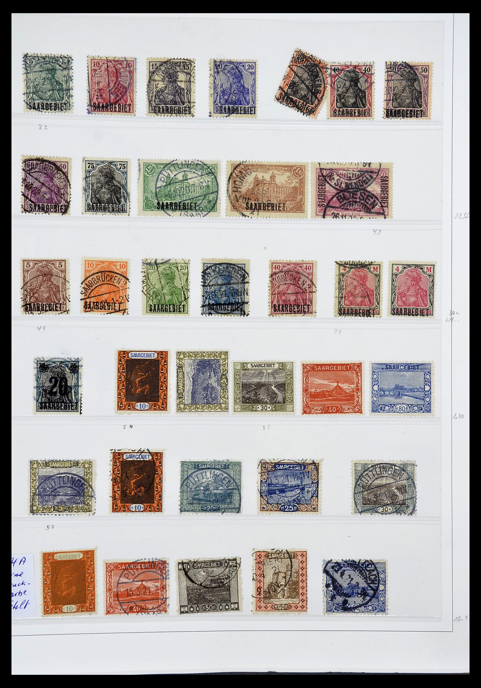 34185 002 - Postzegelverzameling 34185 Duitse gebieden, zones, bezettingen 1920-1