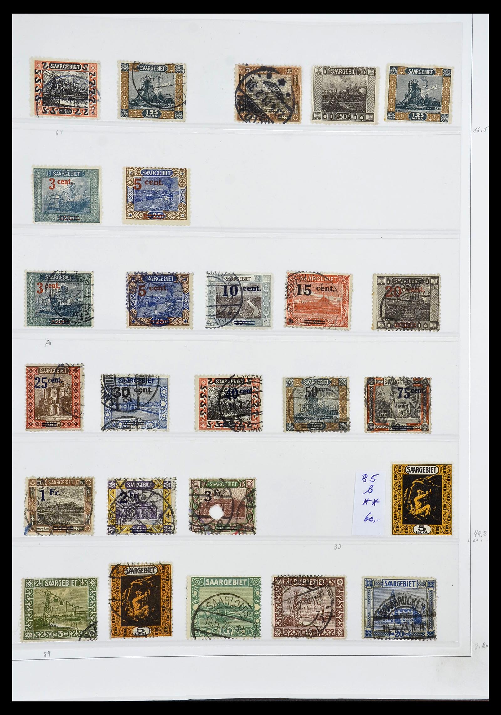 34185 003 - Postzegelverzameling 34185 Duitse gebieden, zones, bezettingen 1920-1
