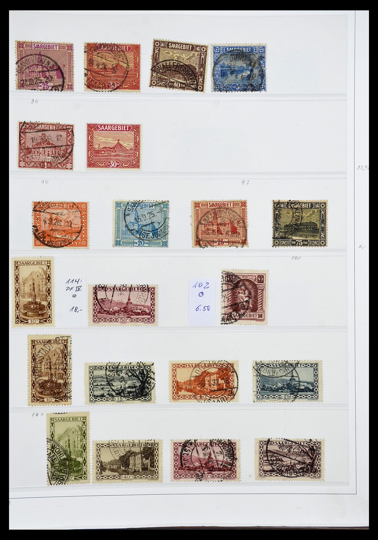 34185 004 - Postzegelverzameling 34185 Duitse gebieden, zones, bezettingen 1920-1