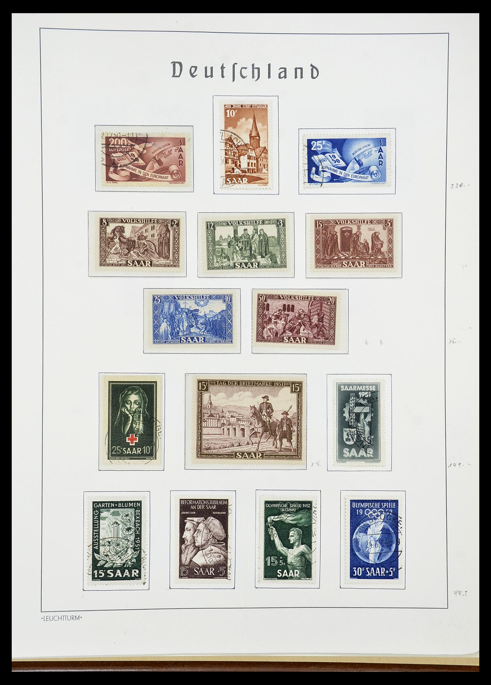 34185 015 - Postzegelverzameling 34185 Duitse gebieden, zones, bezettingen 1920-1