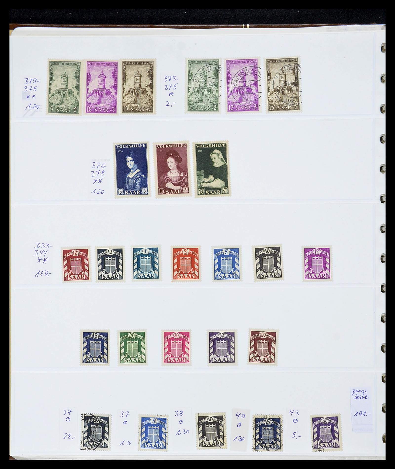 34185 021 - Postzegelverzameling 34185 Duitse gebieden, zones, bezettingen 1920-1