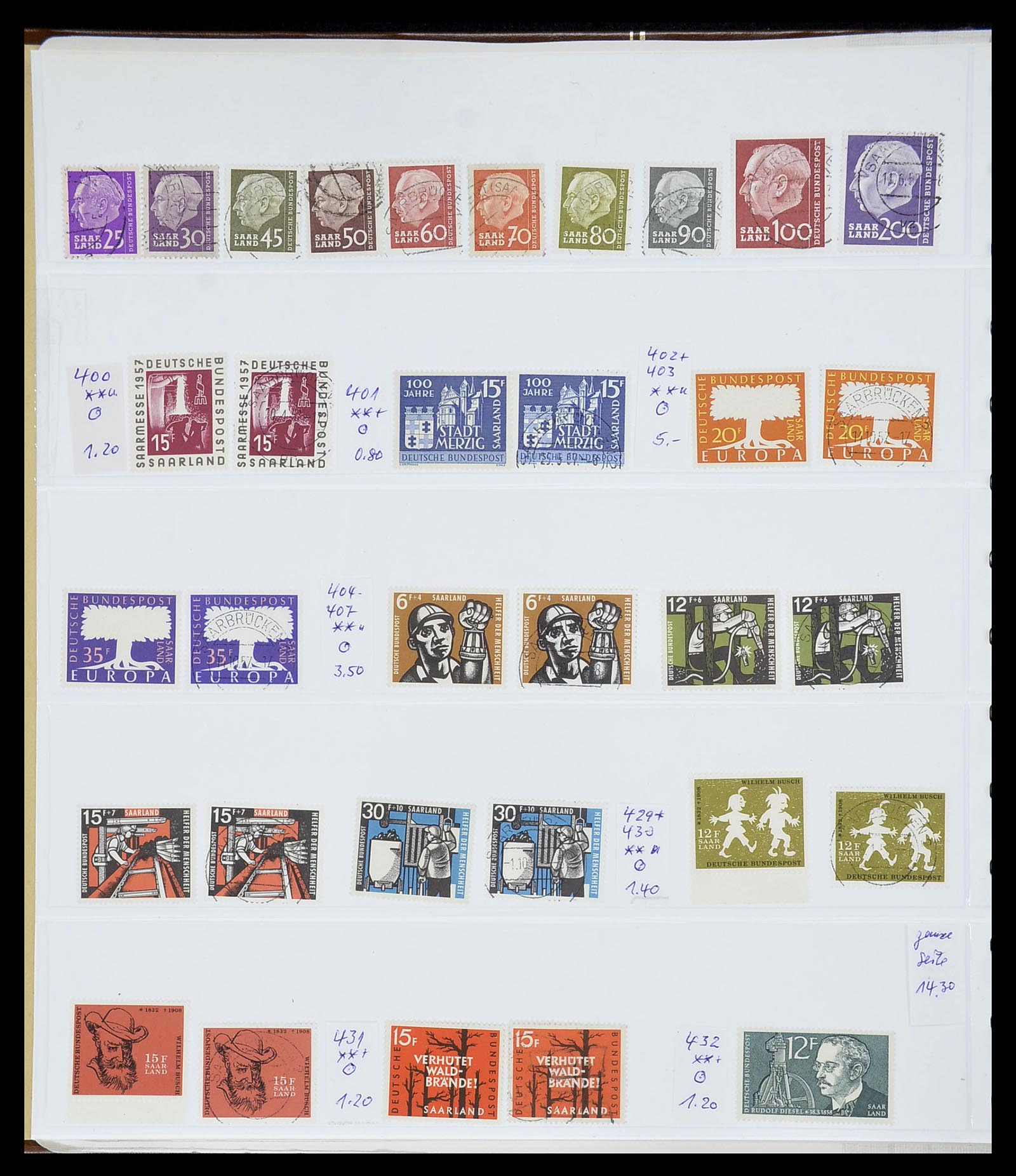 34185 024 - Postzegelverzameling 34185 Duitse gebieden, zones, bezettingen 1920-1