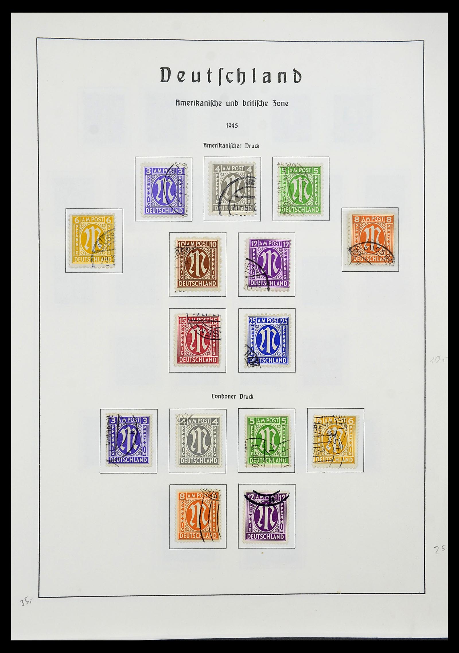 34185 026 - Postzegelverzameling 34185 Duitse gebieden, zones, bezettingen 1920-1
