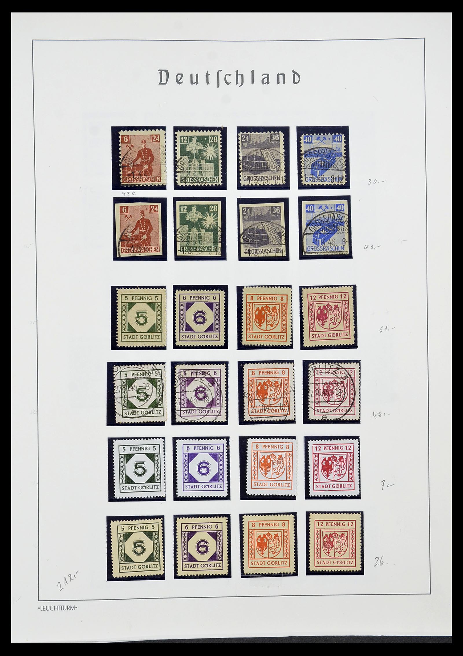 34185 032 - Postzegelverzameling 34185 Duitse gebieden, zones, bezettingen 1920-1