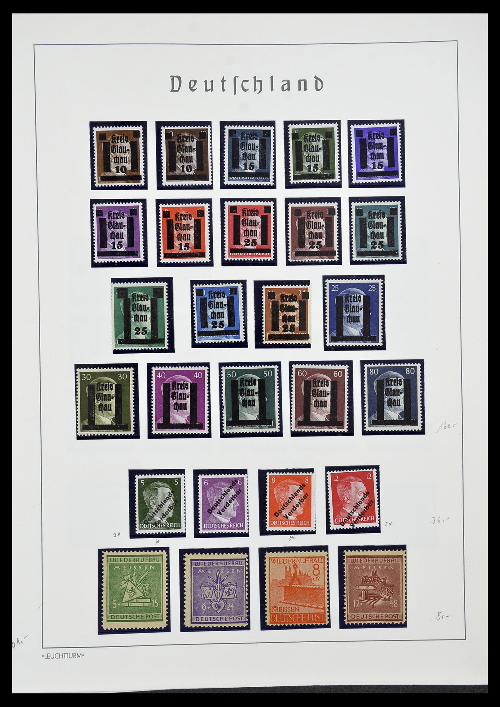 34185 033 - Postzegelverzameling 34185 Duitse gebieden, zones, bezettingen 1920-1
