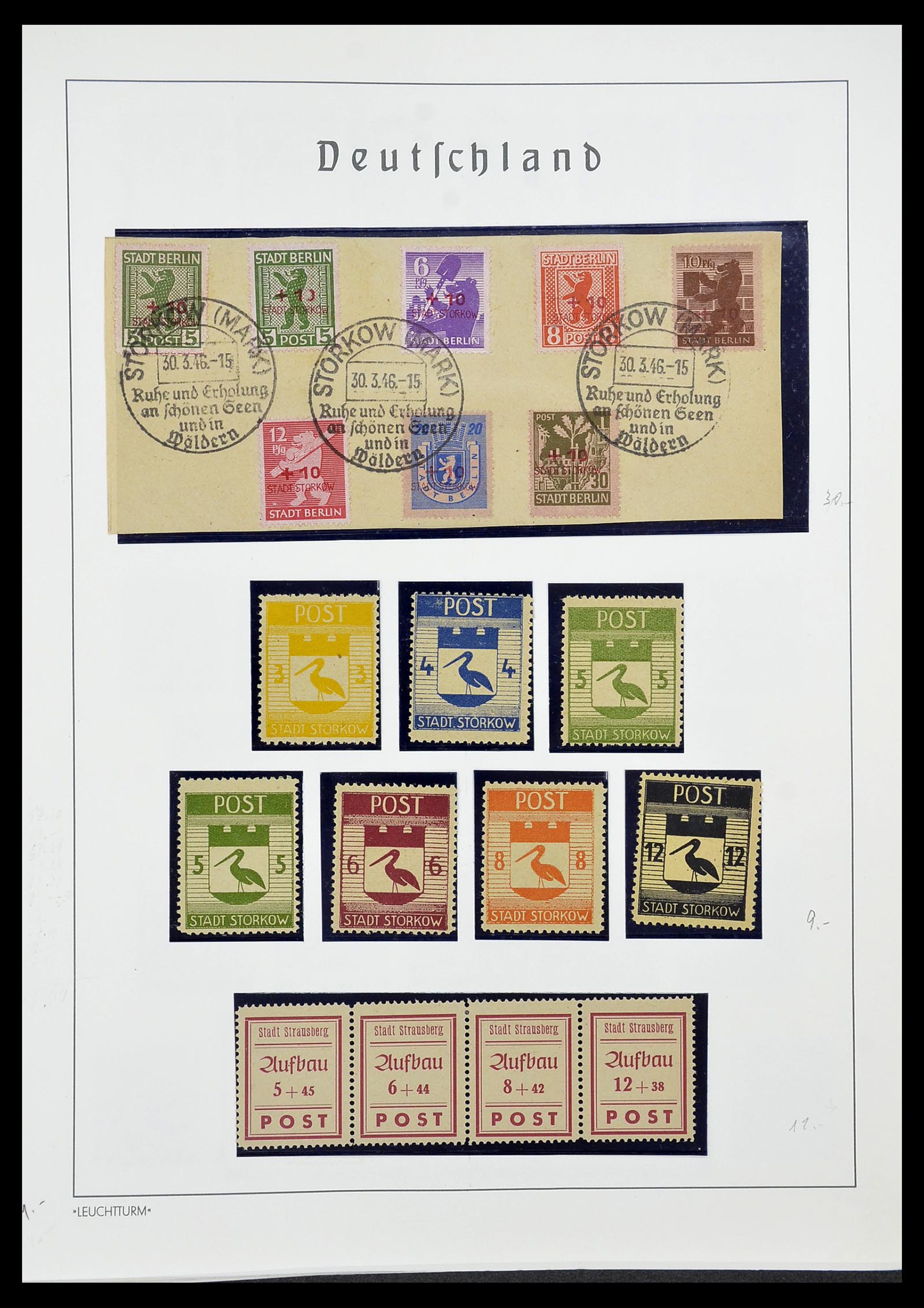 34185 036 - Postzegelverzameling 34185 Duitse gebieden, zones, bezettingen 1920-1