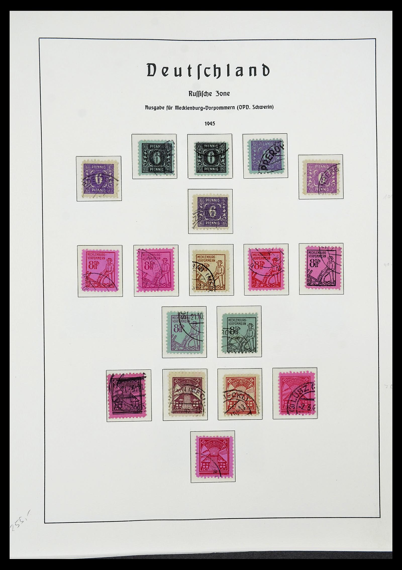 34185 041 - Postzegelverzameling 34185 Duitse gebieden, zones, bezettingen 1920-1