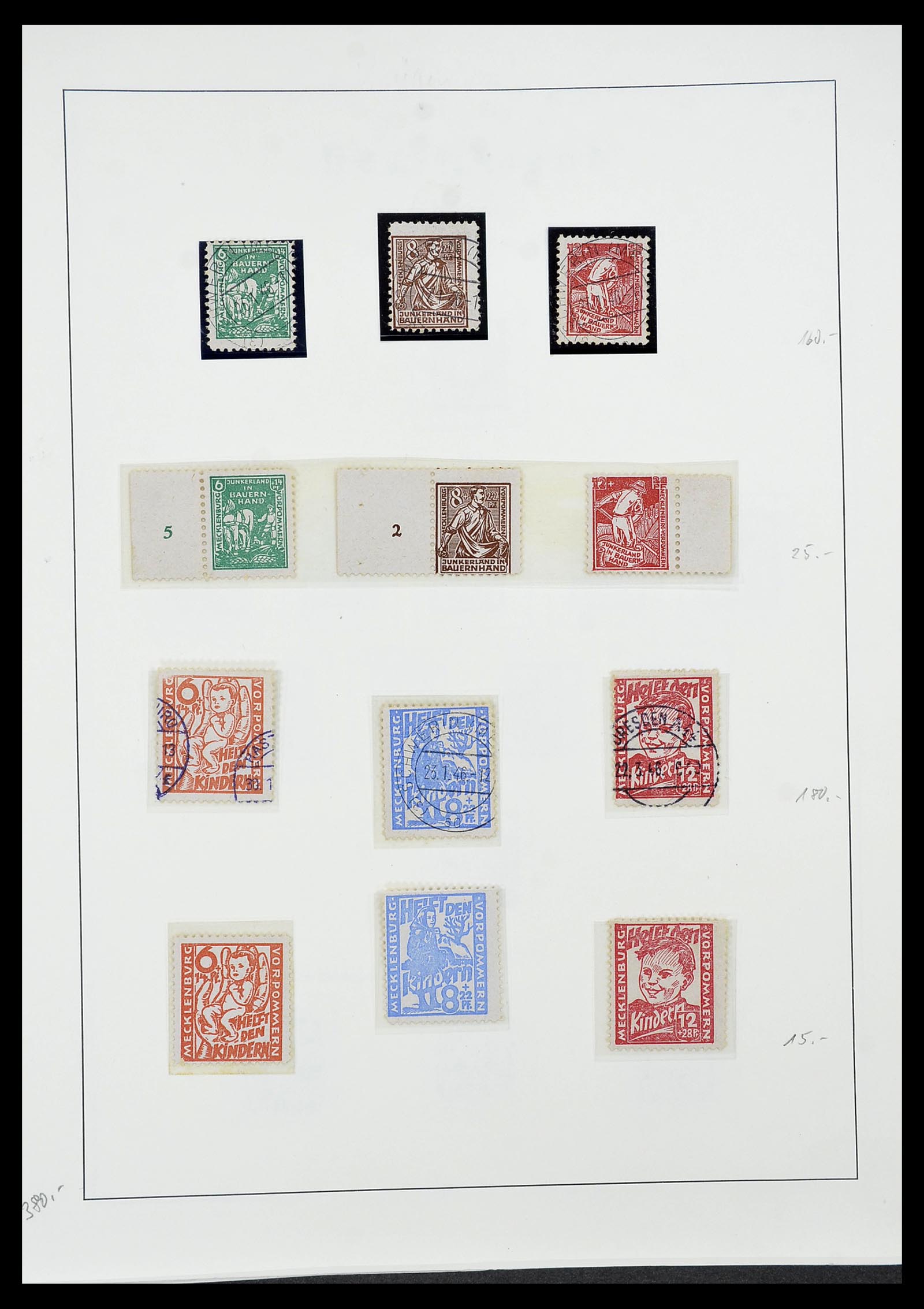 34185 043 - Postzegelverzameling 34185 Duitse gebieden, zones, bezettingen 1920-1
