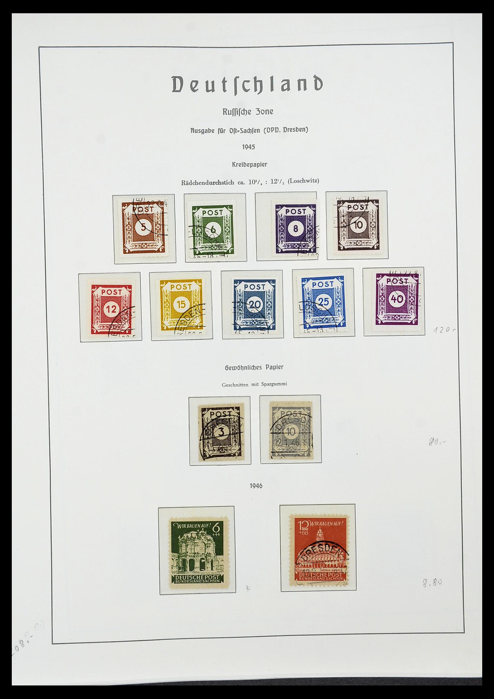34185 046 - Postzegelverzameling 34185 Duitse gebieden, zones, bezettingen 1920-1