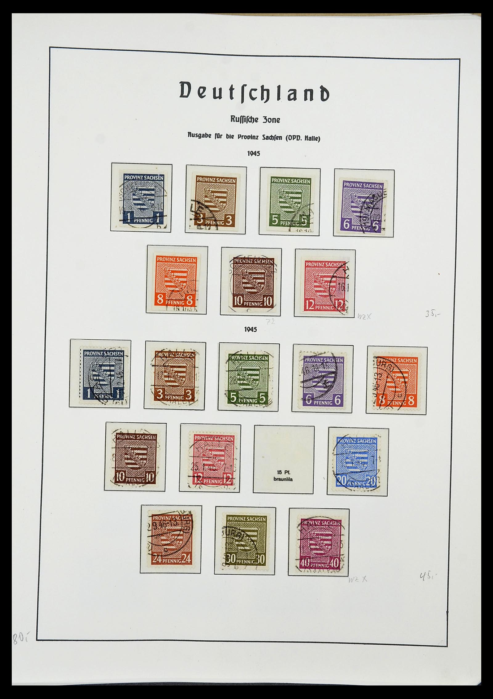 34185 048 - Postzegelverzameling 34185 Duitse gebieden, zones, bezettingen 1920-1