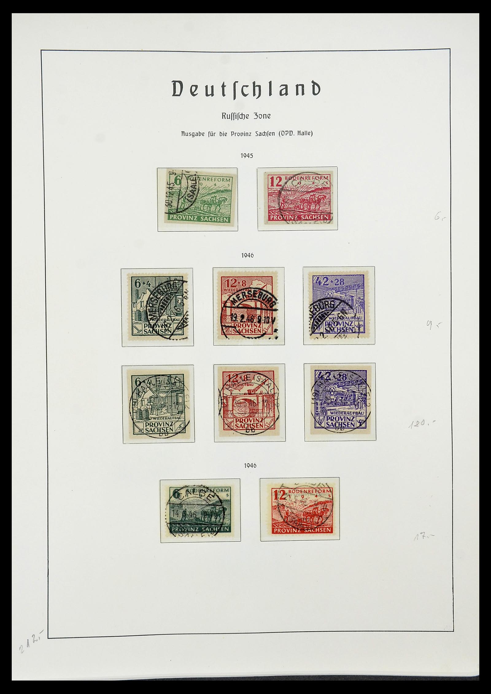 34185 050 - Postzegelverzameling 34185 Duitse gebieden, zones, bezettingen 1920-1
