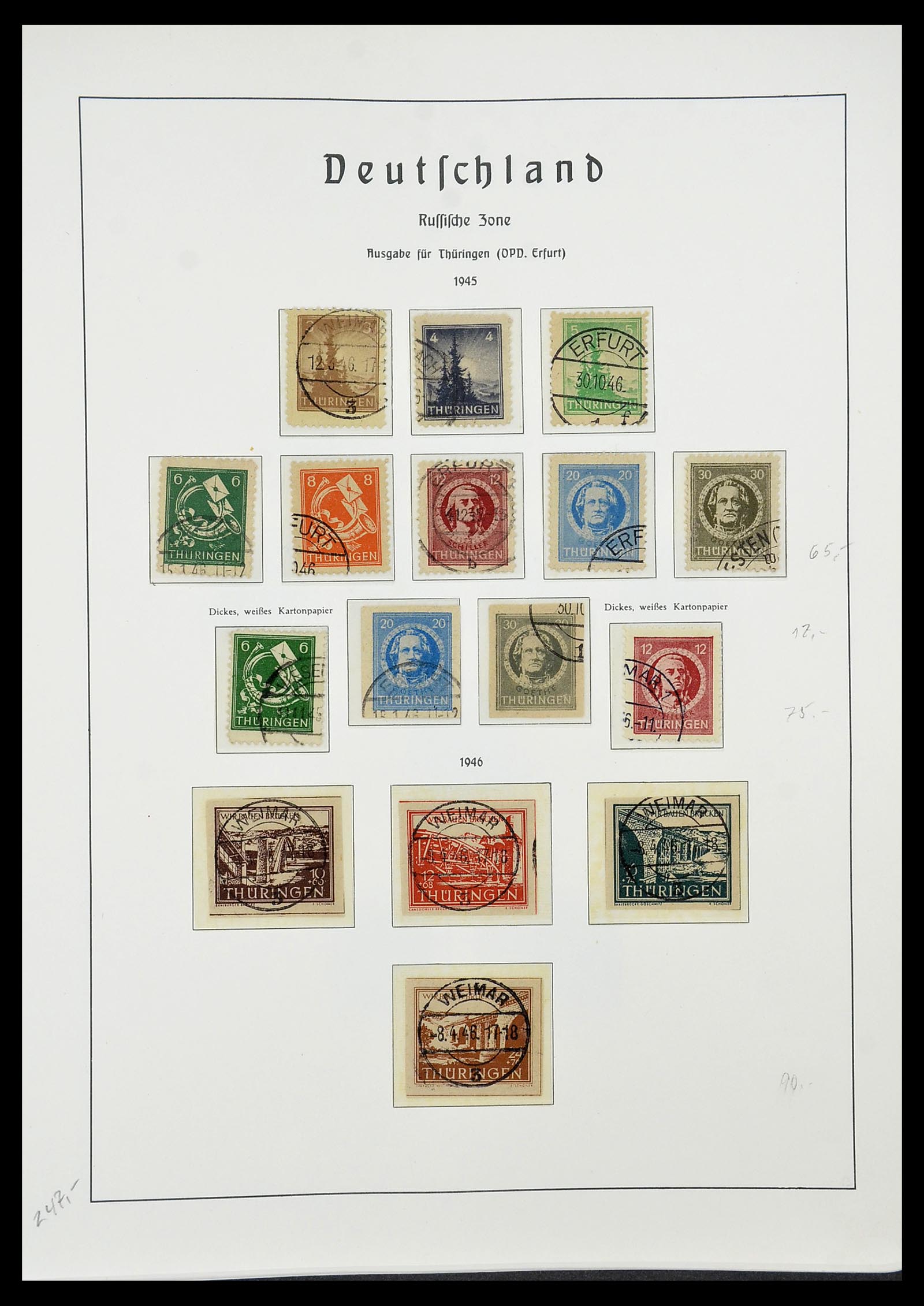 34185 051 - Postzegelverzameling 34185 Duitse gebieden, zones, bezettingen 1920-1