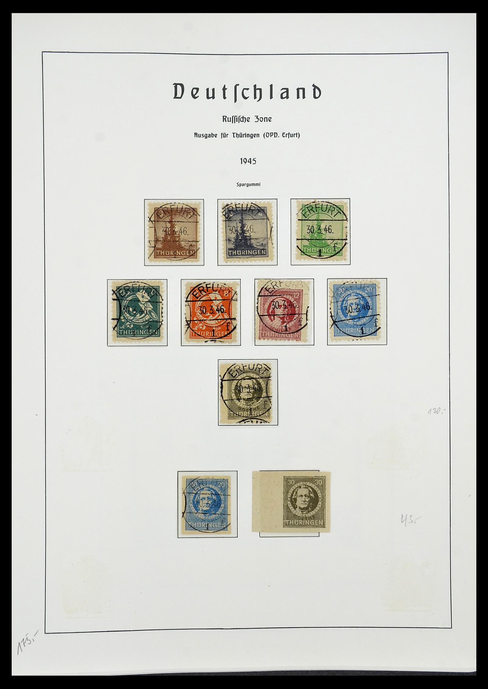 34185 052 - Postzegelverzameling 34185 Duitse gebieden, zones, bezettingen 1920-1