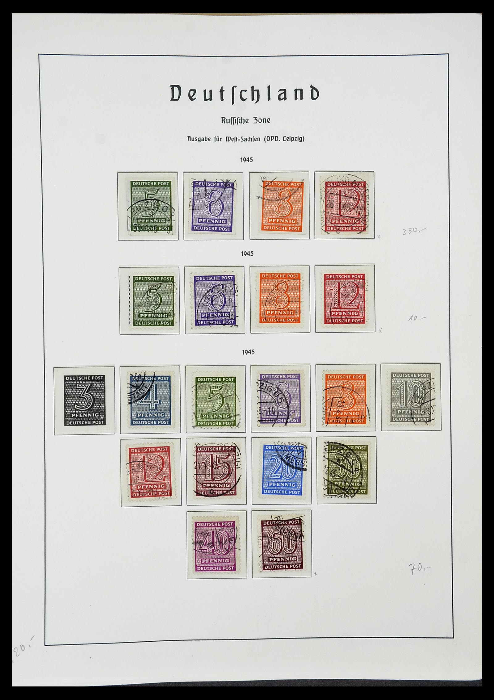 34185 057 - Postzegelverzameling 34185 Duitse gebieden, zones, bezettingen 1920-1