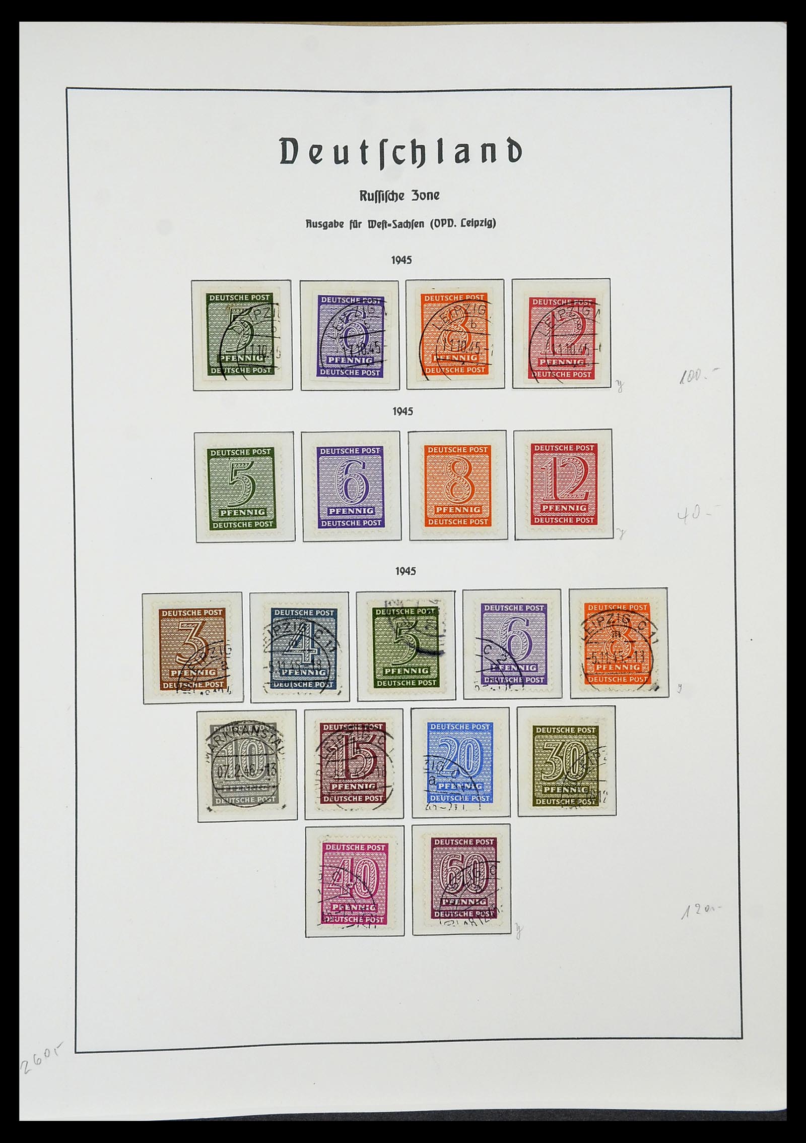 34185 058 - Postzegelverzameling 34185 Duitse gebieden, zones, bezettingen 1920-1