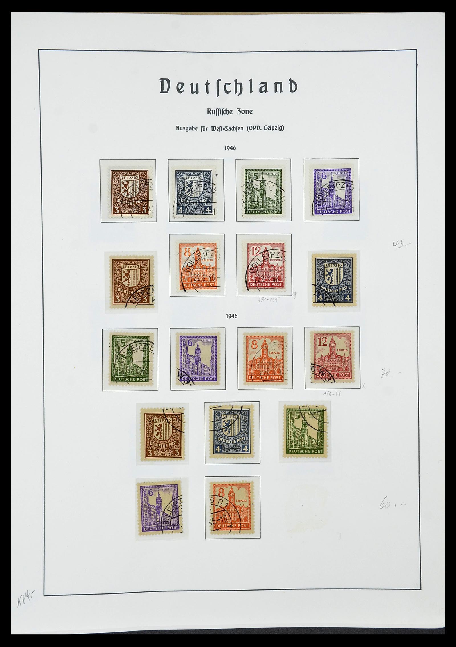 34185 061 - Stamp collection 34185 German territories, zones, occupations 1920-1959.