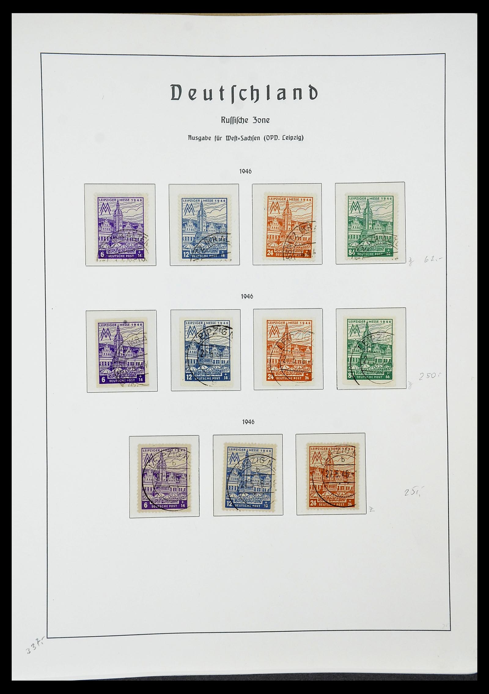 34185 062 - Postzegelverzameling 34185 Duitse gebieden, zones, bezettingen 1920-1