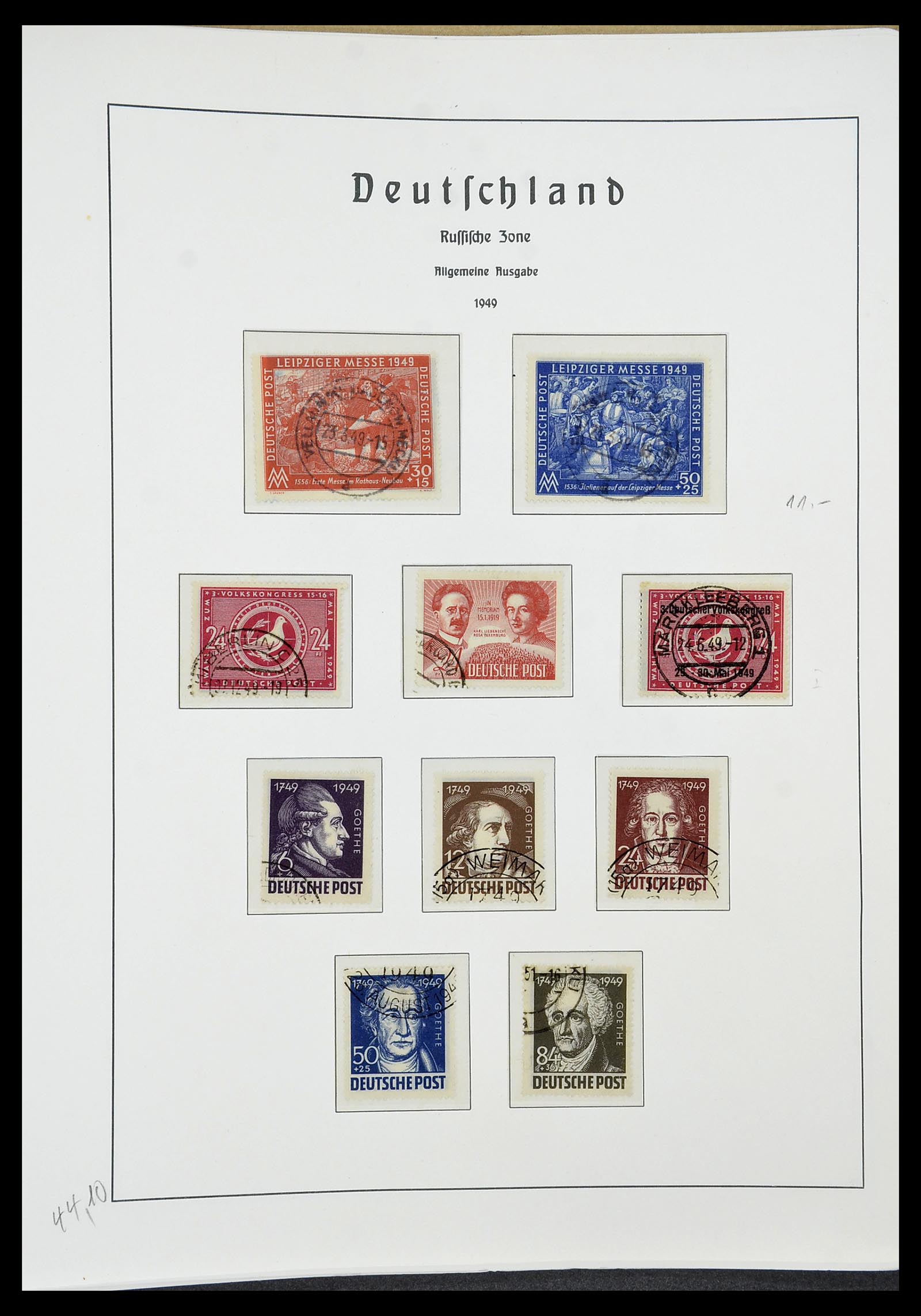 34185 071 - Postzegelverzameling 34185 Duitse gebieden, zones, bezettingen 1920-1