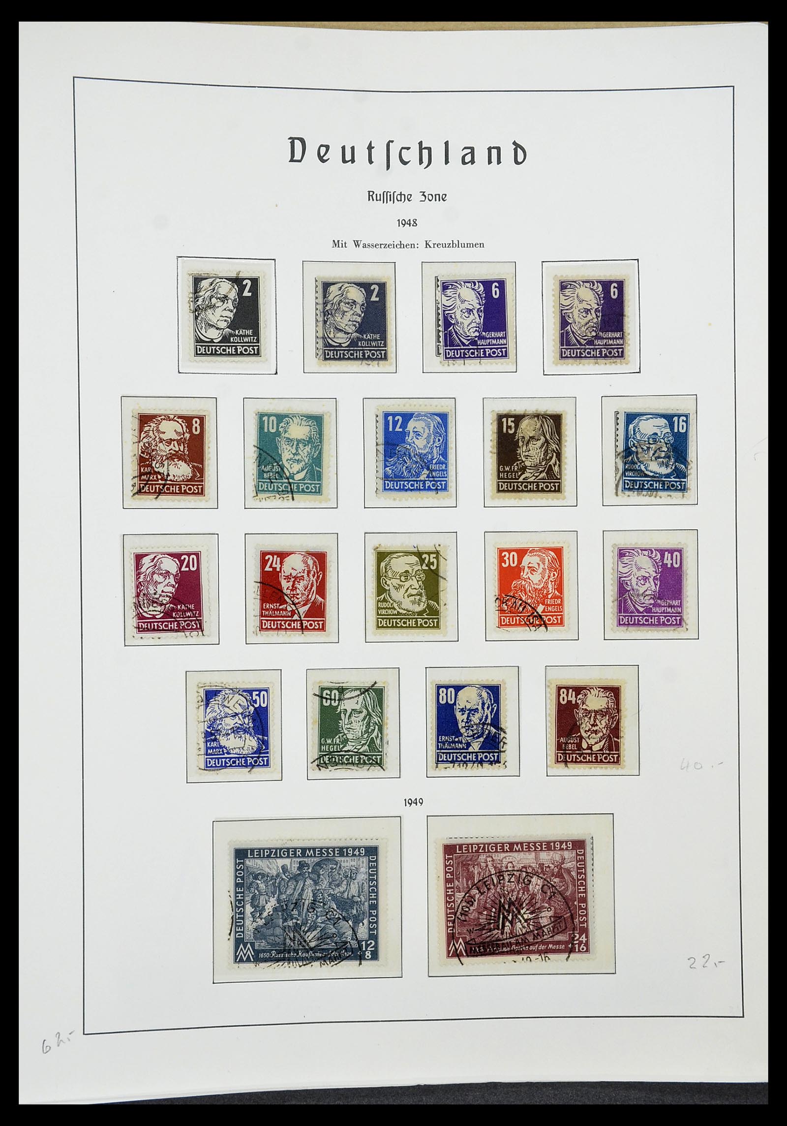 34185 073 - Postzegelverzameling 34185 Duitse gebieden, zones, bezettingen 1920-1